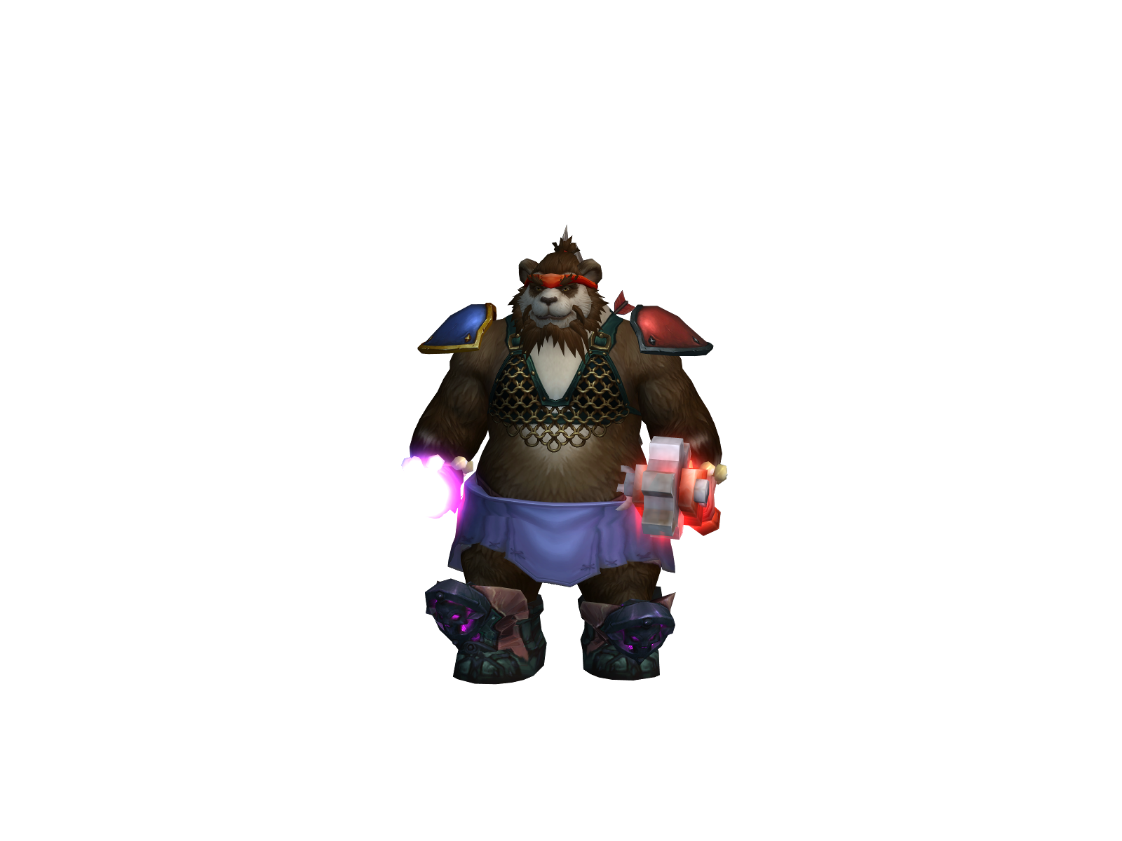 Oakbear 3D character render