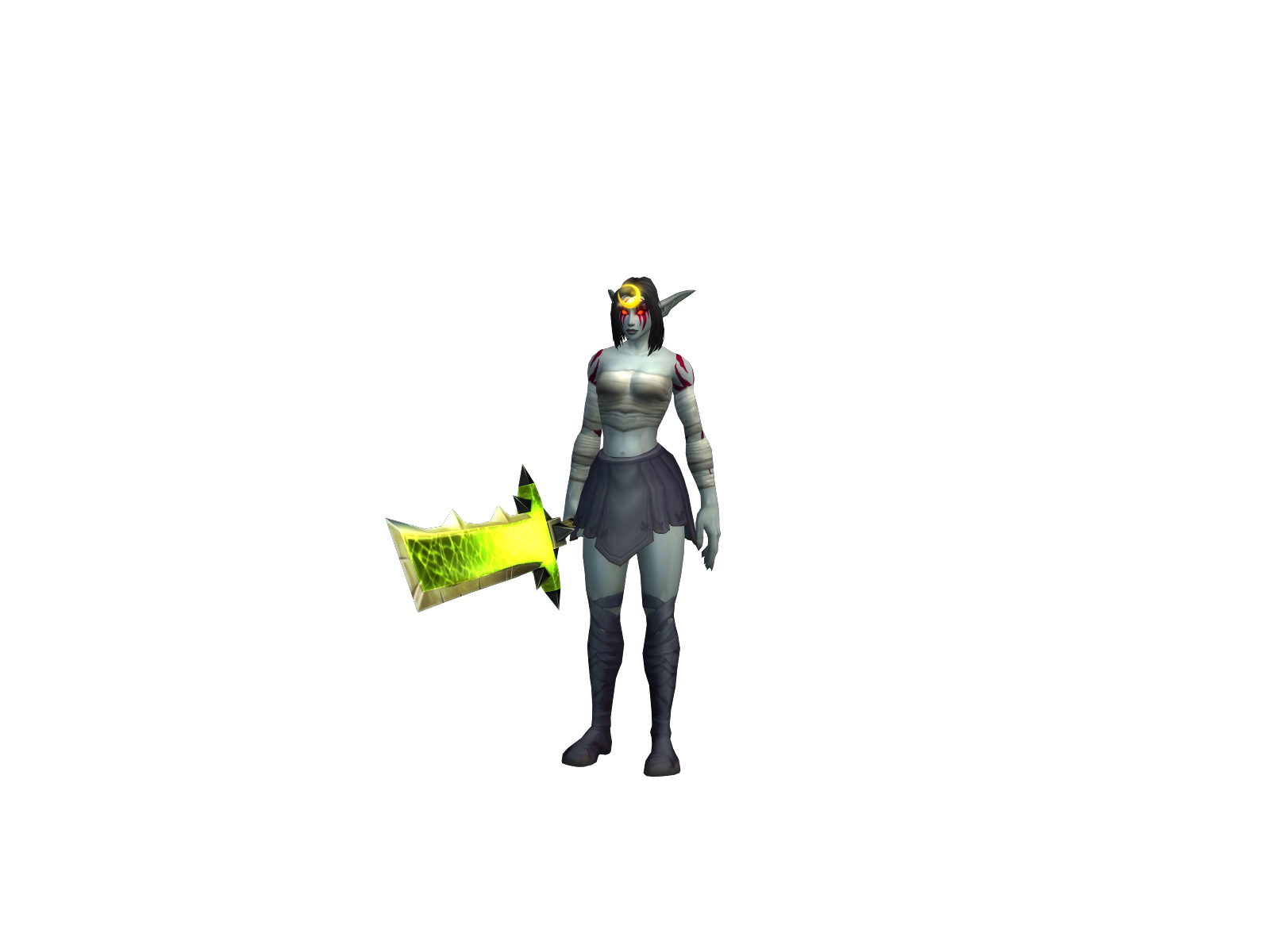 Lunashowl 3D character render