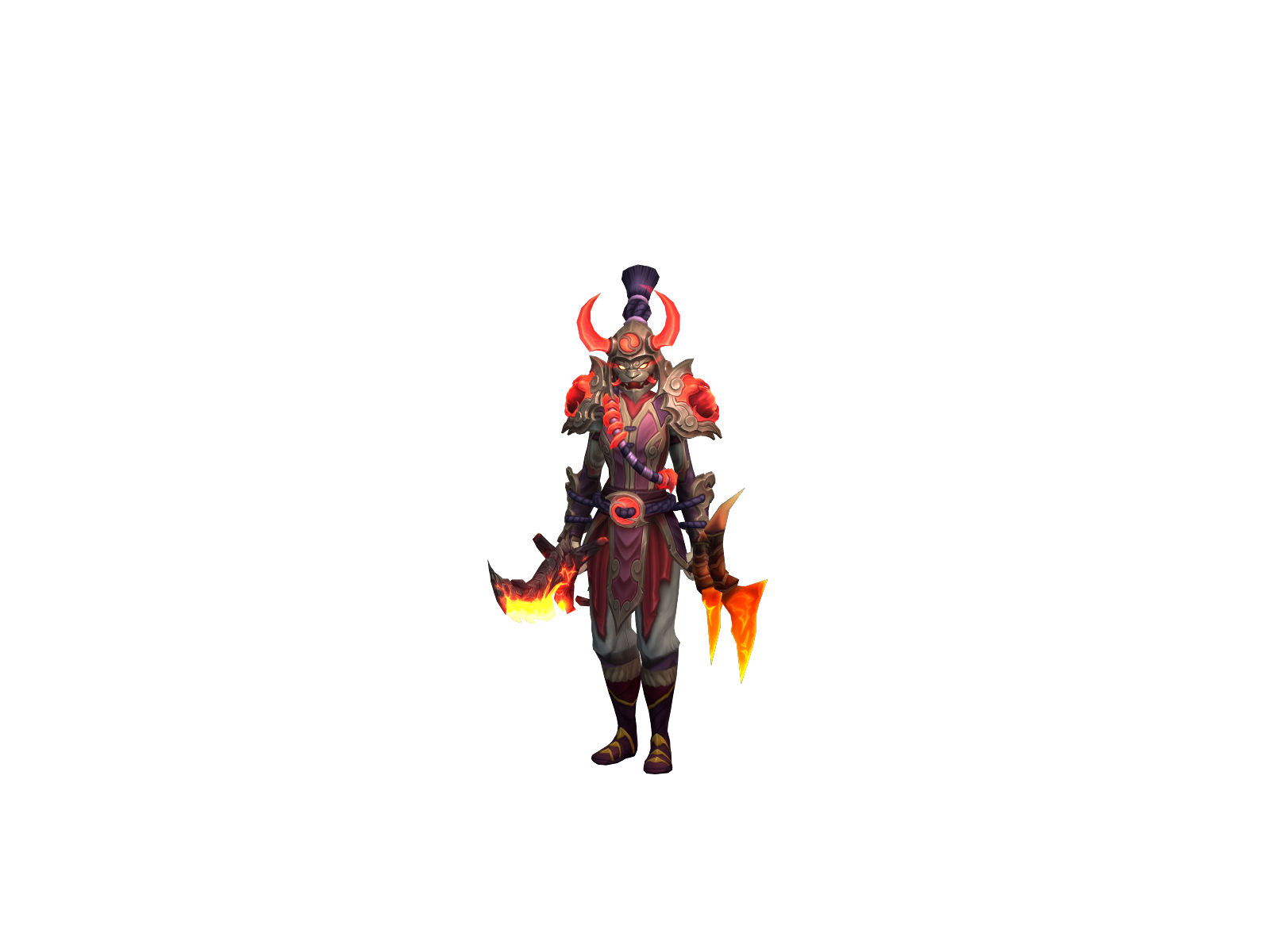 Burst 3D character render