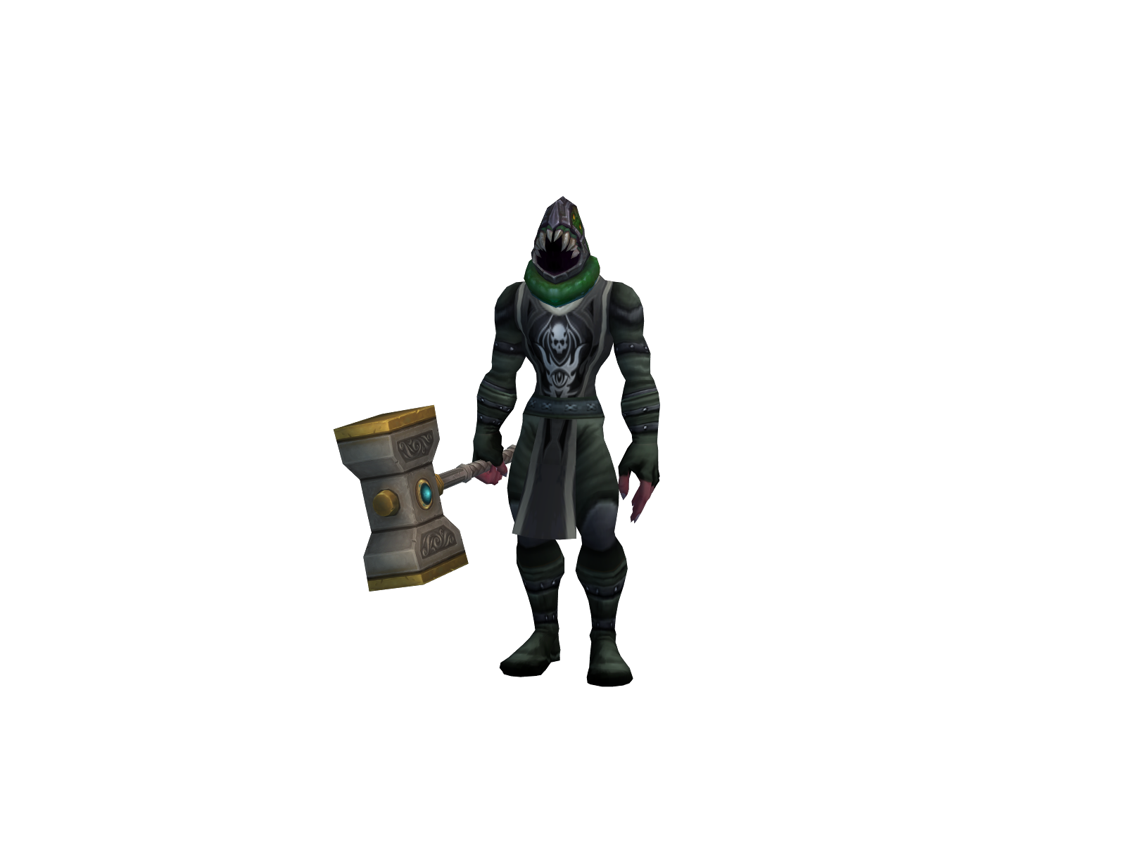 Bagged 3D character render
