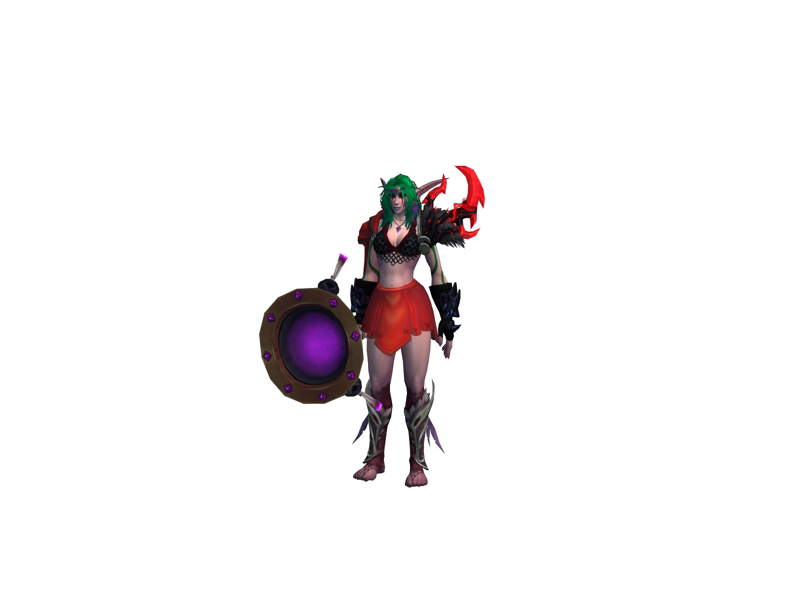 Leafyericka 3D character render