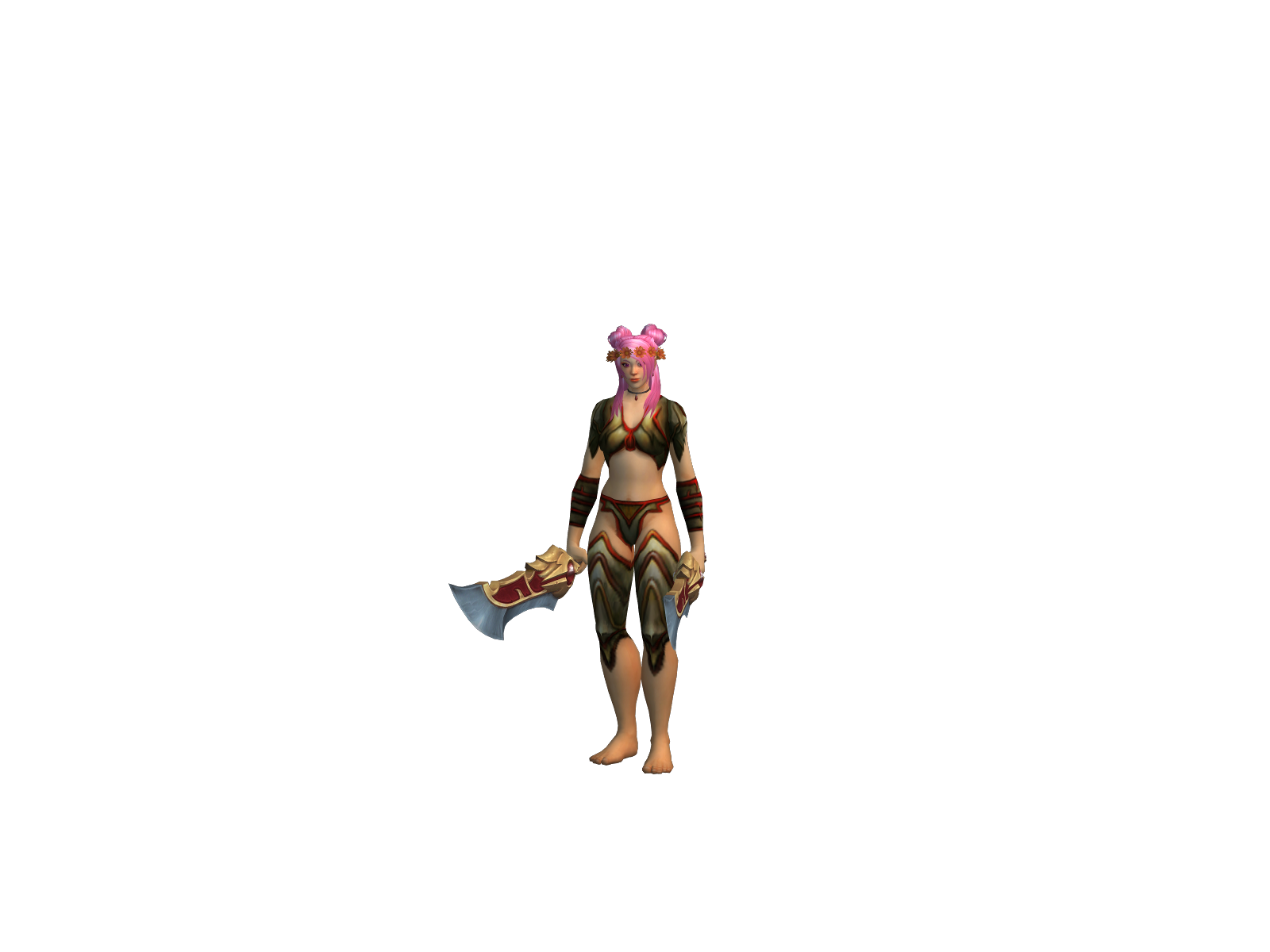 Rhaelin 3D character render