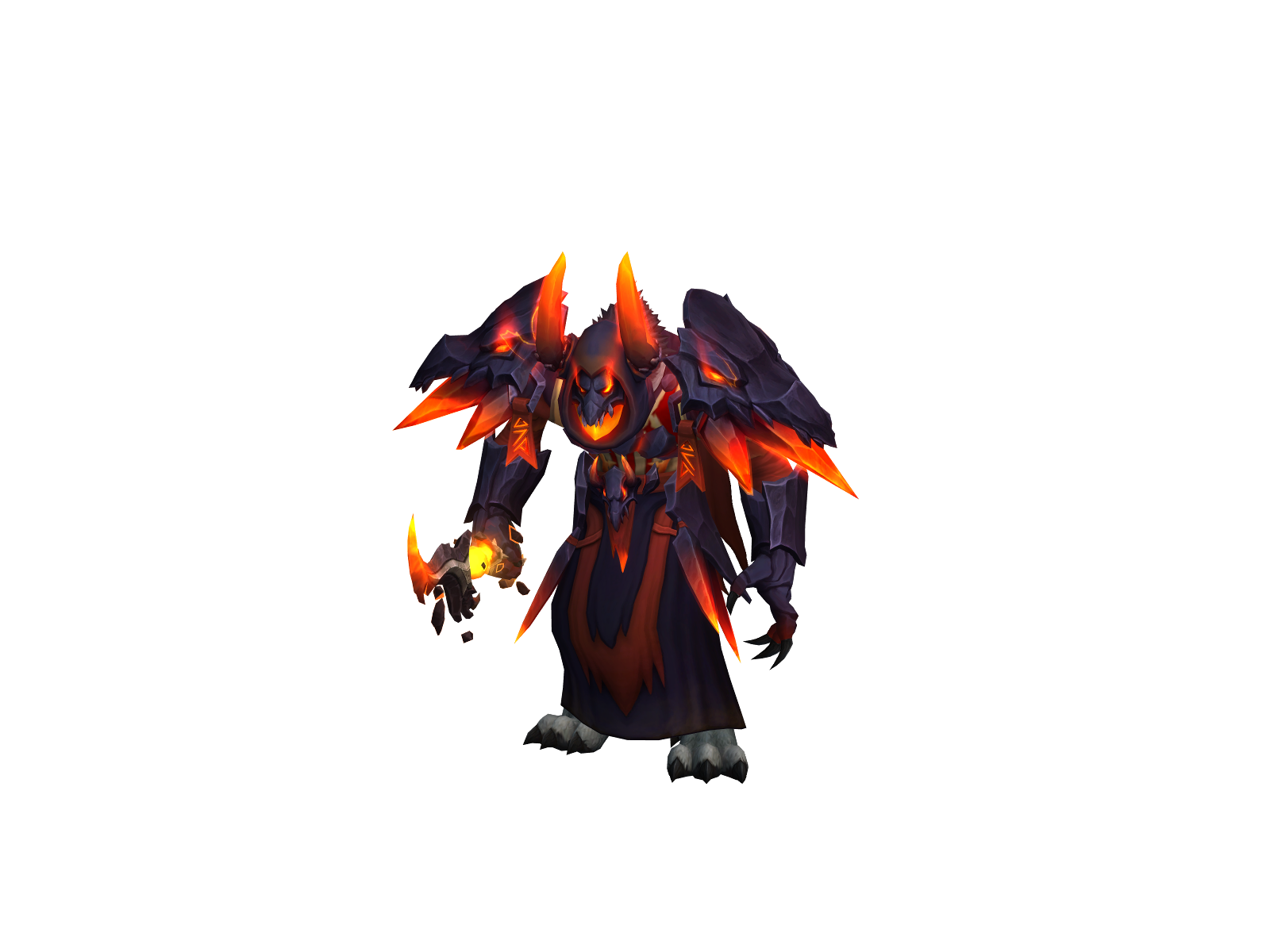 Greathing 3D character render