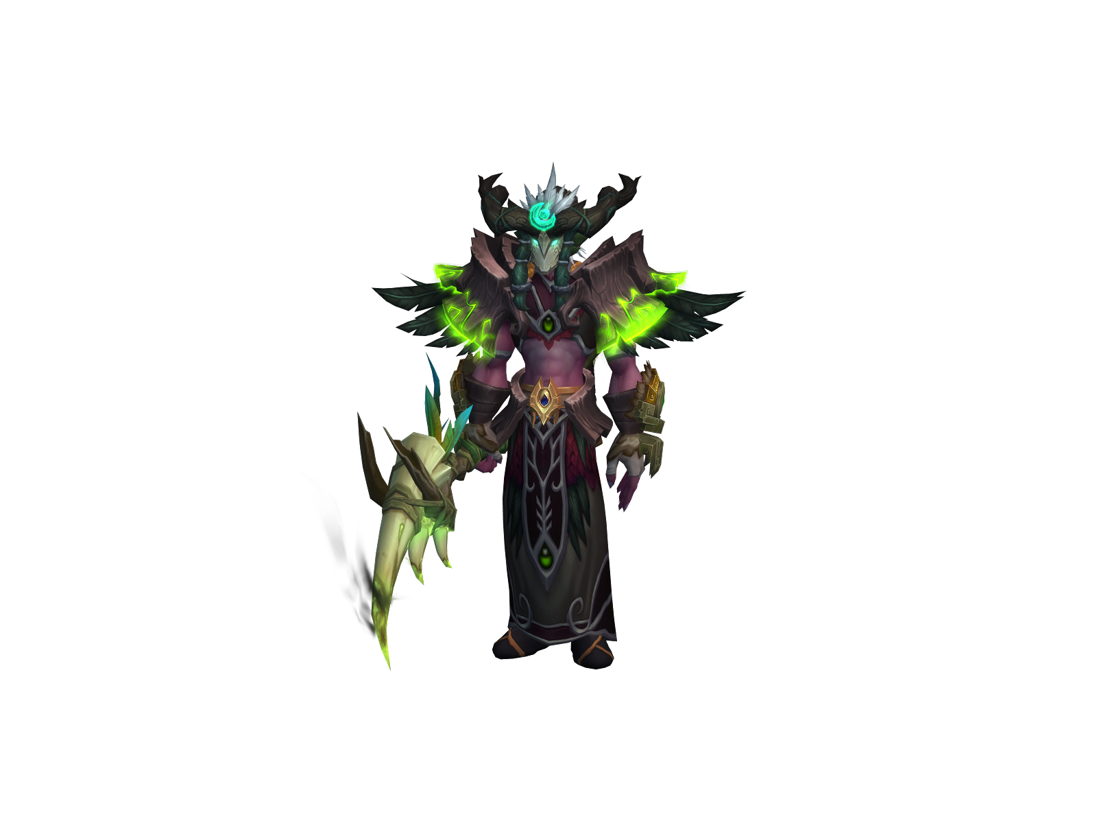 Nightelf 3D character render