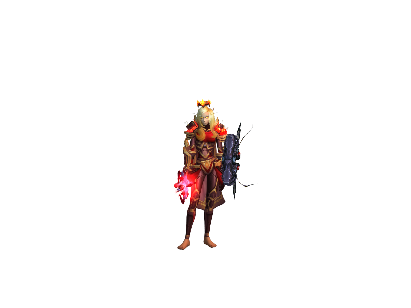 Yzacha 3D character render