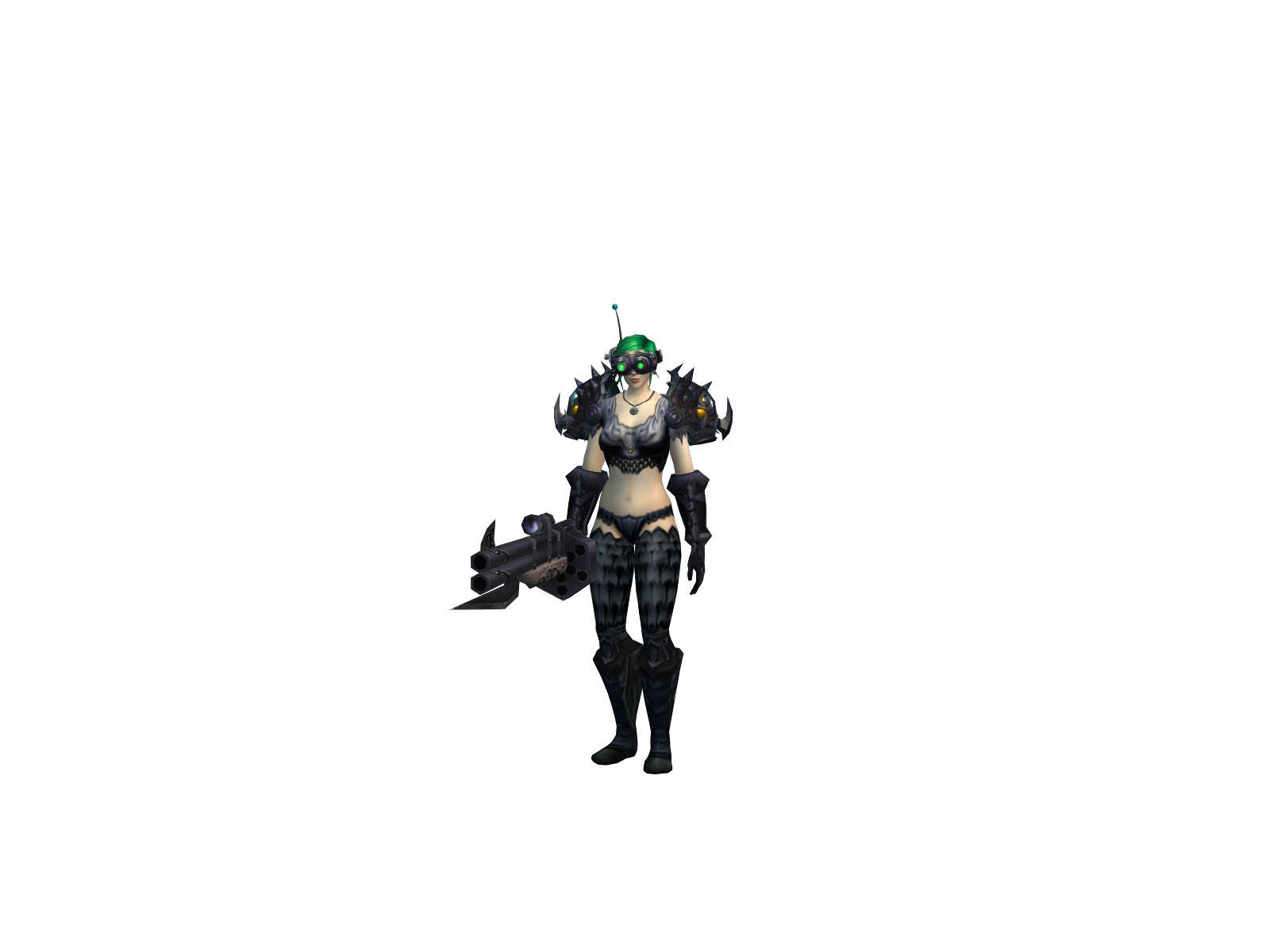 Greeñ 3D character render