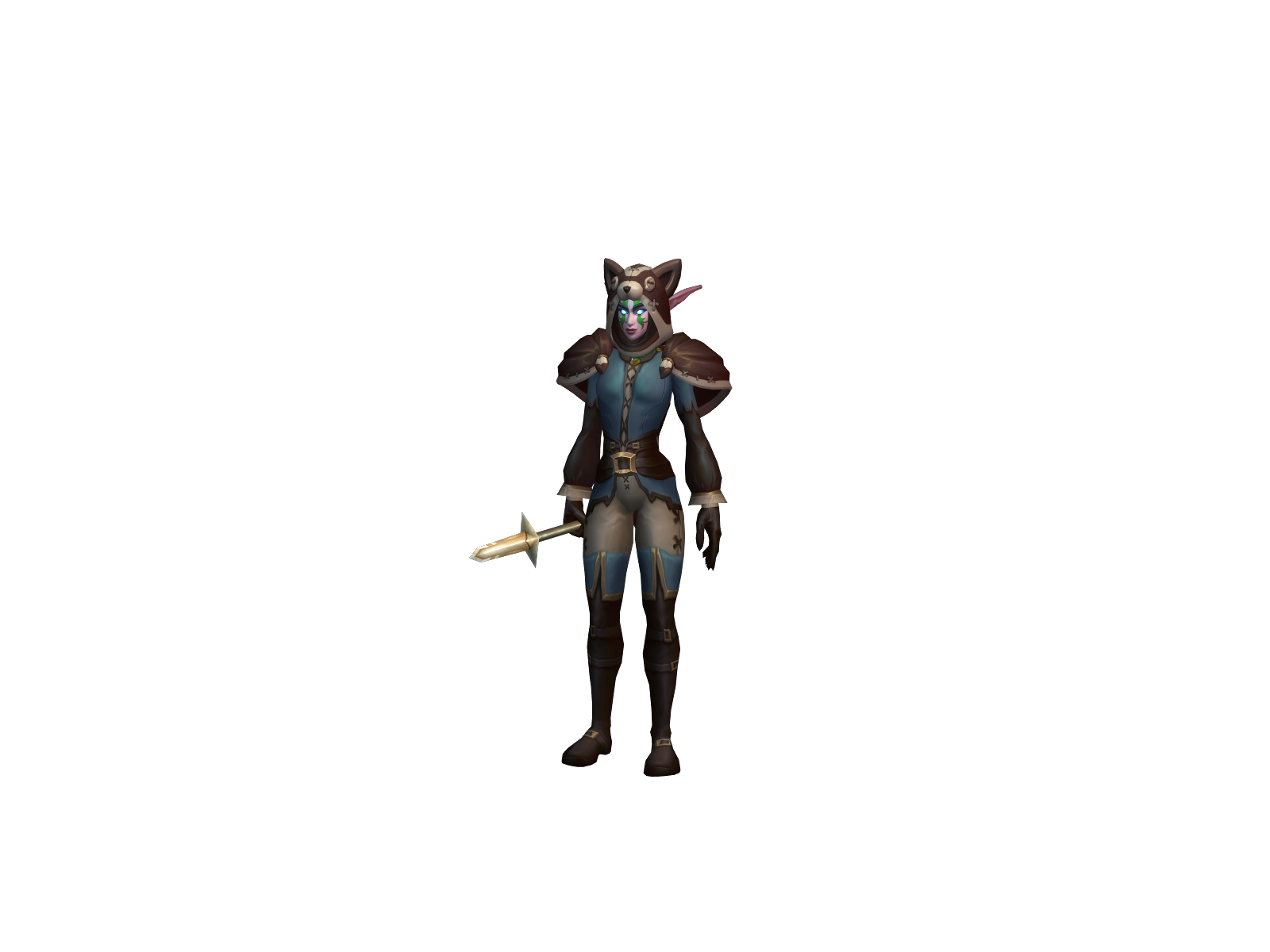 Tkhalla 3D character render