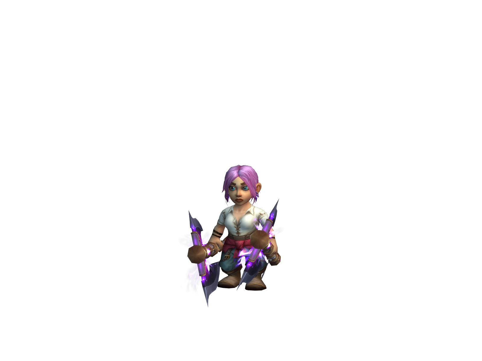 Hotpink 3D character render