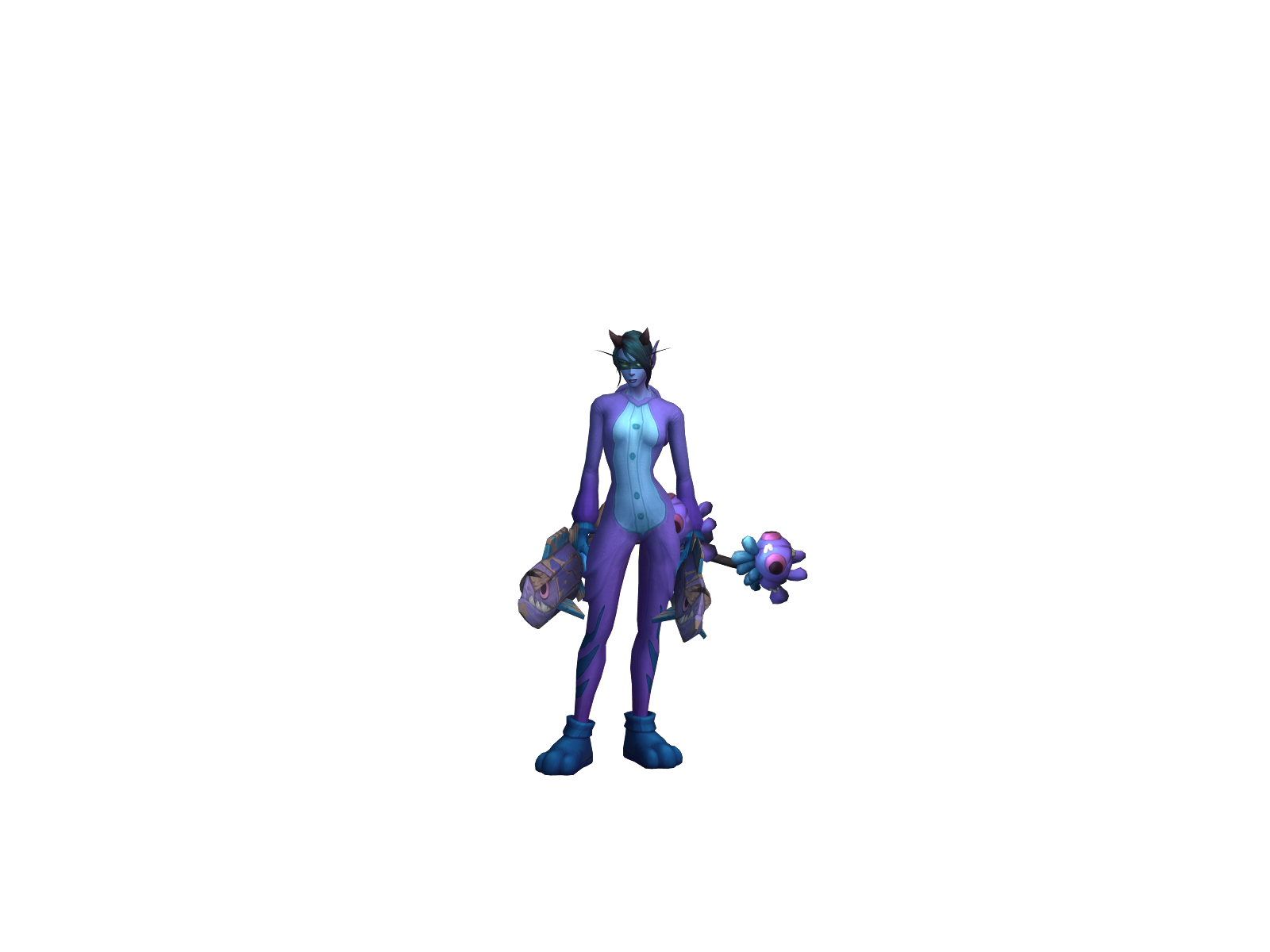 Purifines 3D character render