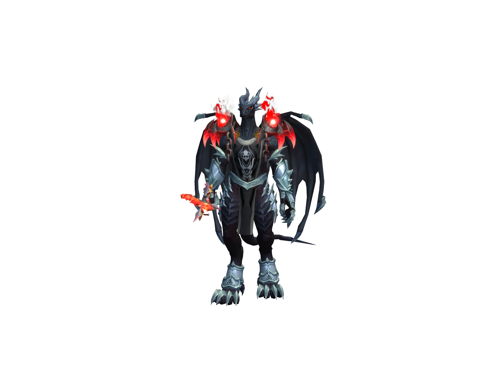 Flame 3D character render