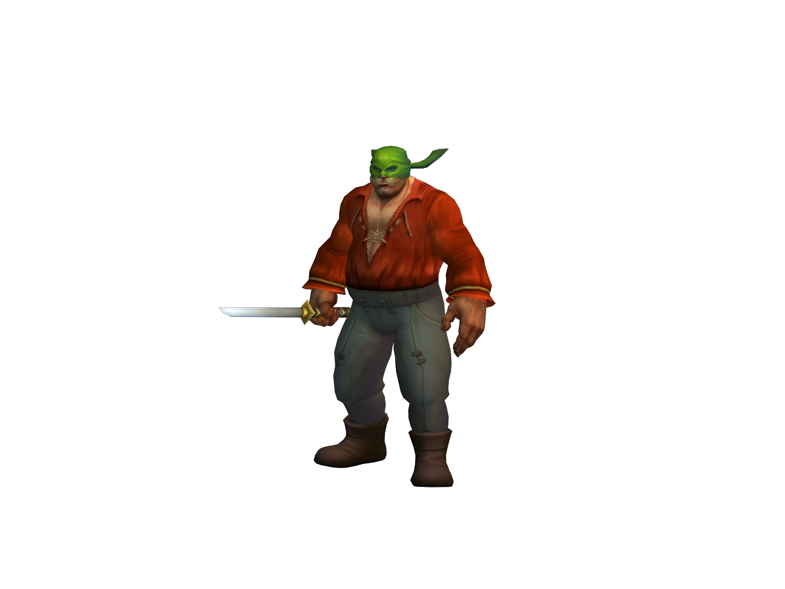 Twohandedaxe 3D character render