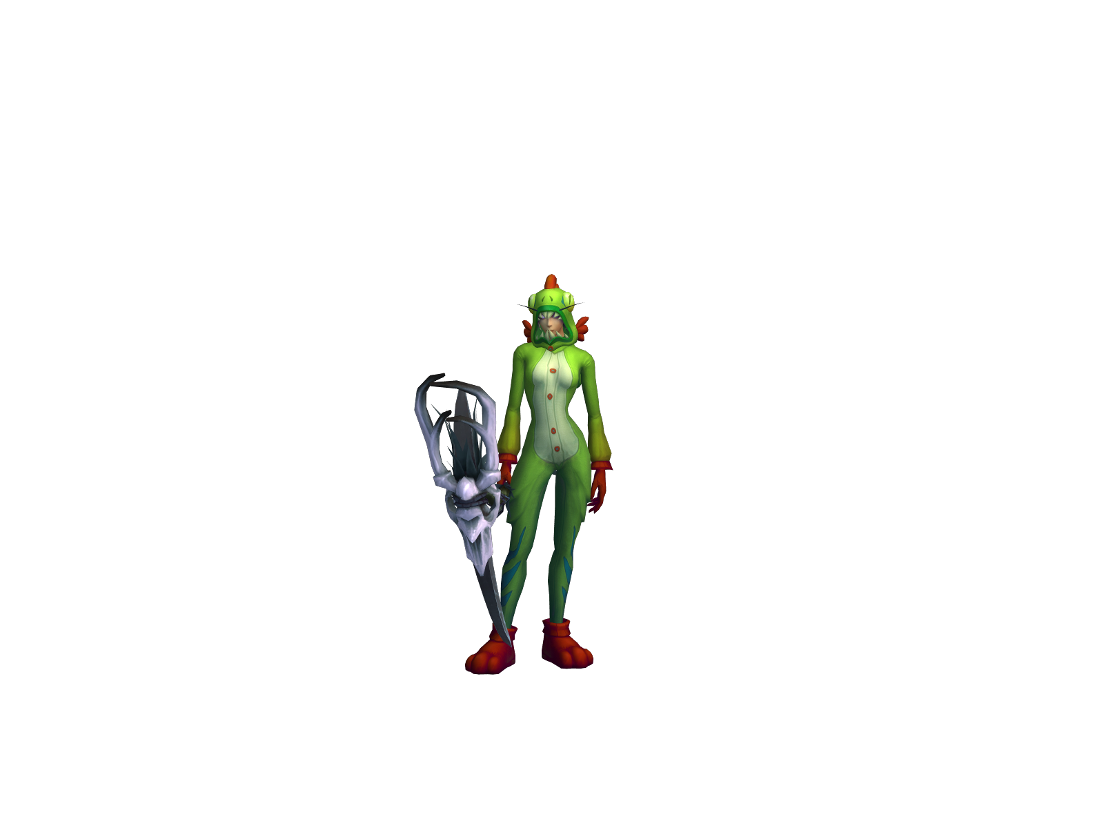 Victim 3D character render