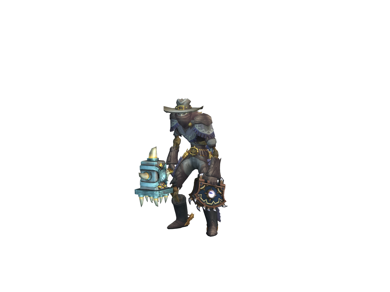 Palpitine 3D character render