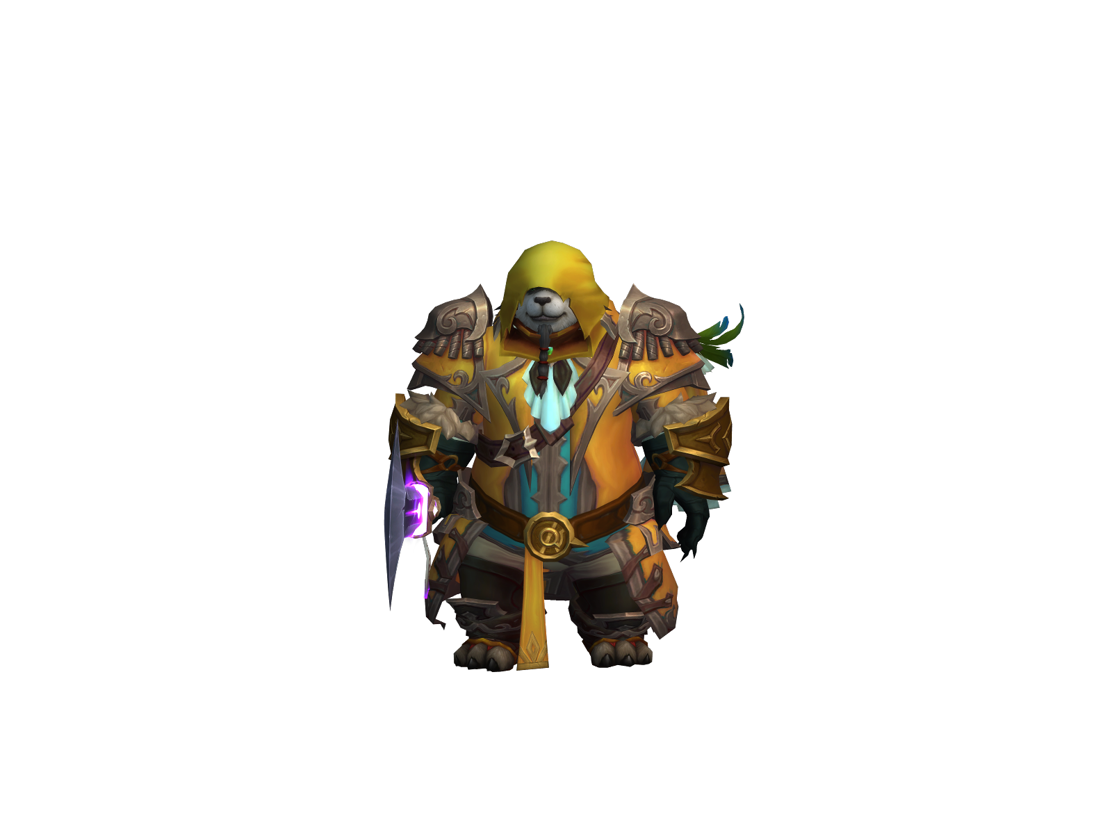 Gromomonk 3D character render