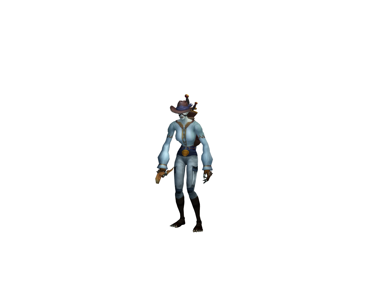 Hedgehogaura 3D character render