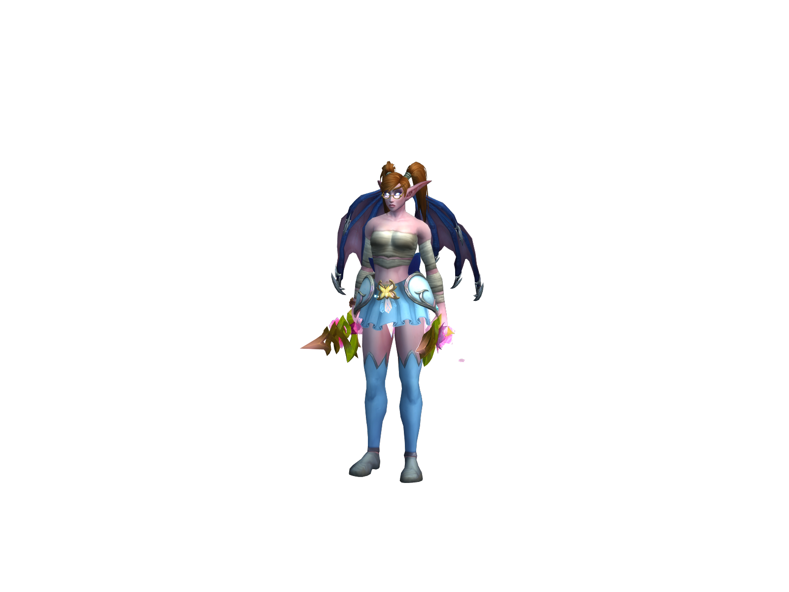 Nerdella 3D character render