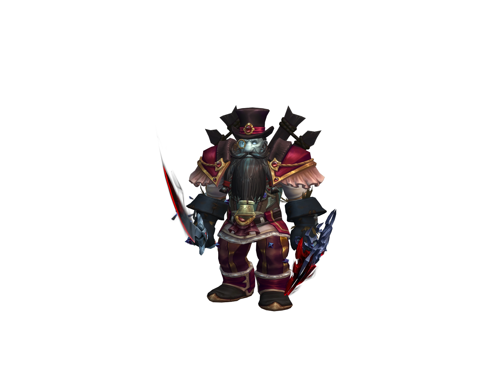 Burstaholic 3D character render