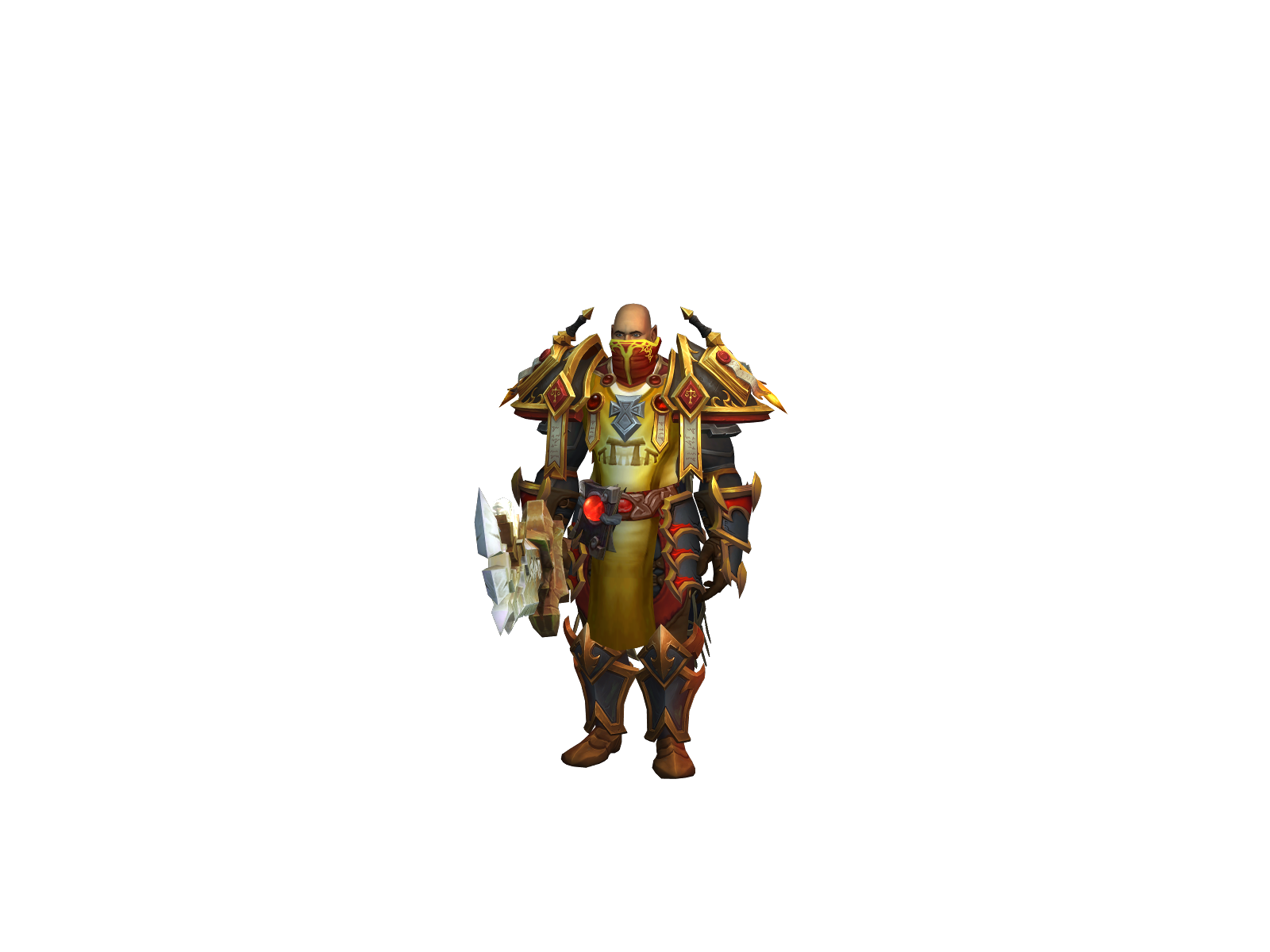 Set 3D character render
