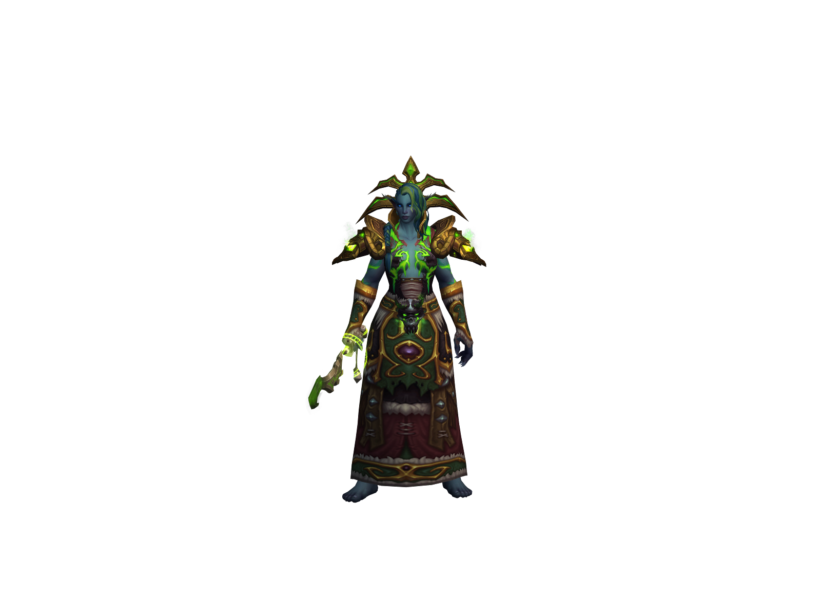Debuffed 3D character render