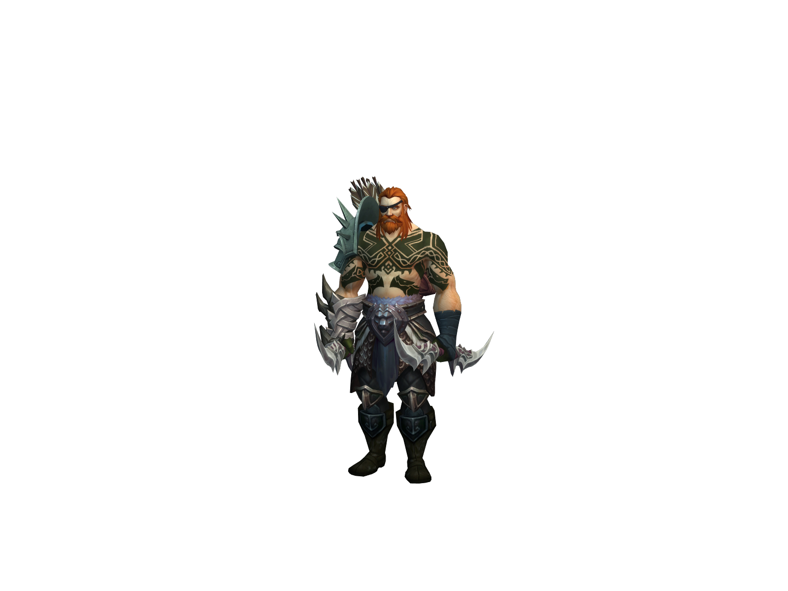 Staccatos 3D character render