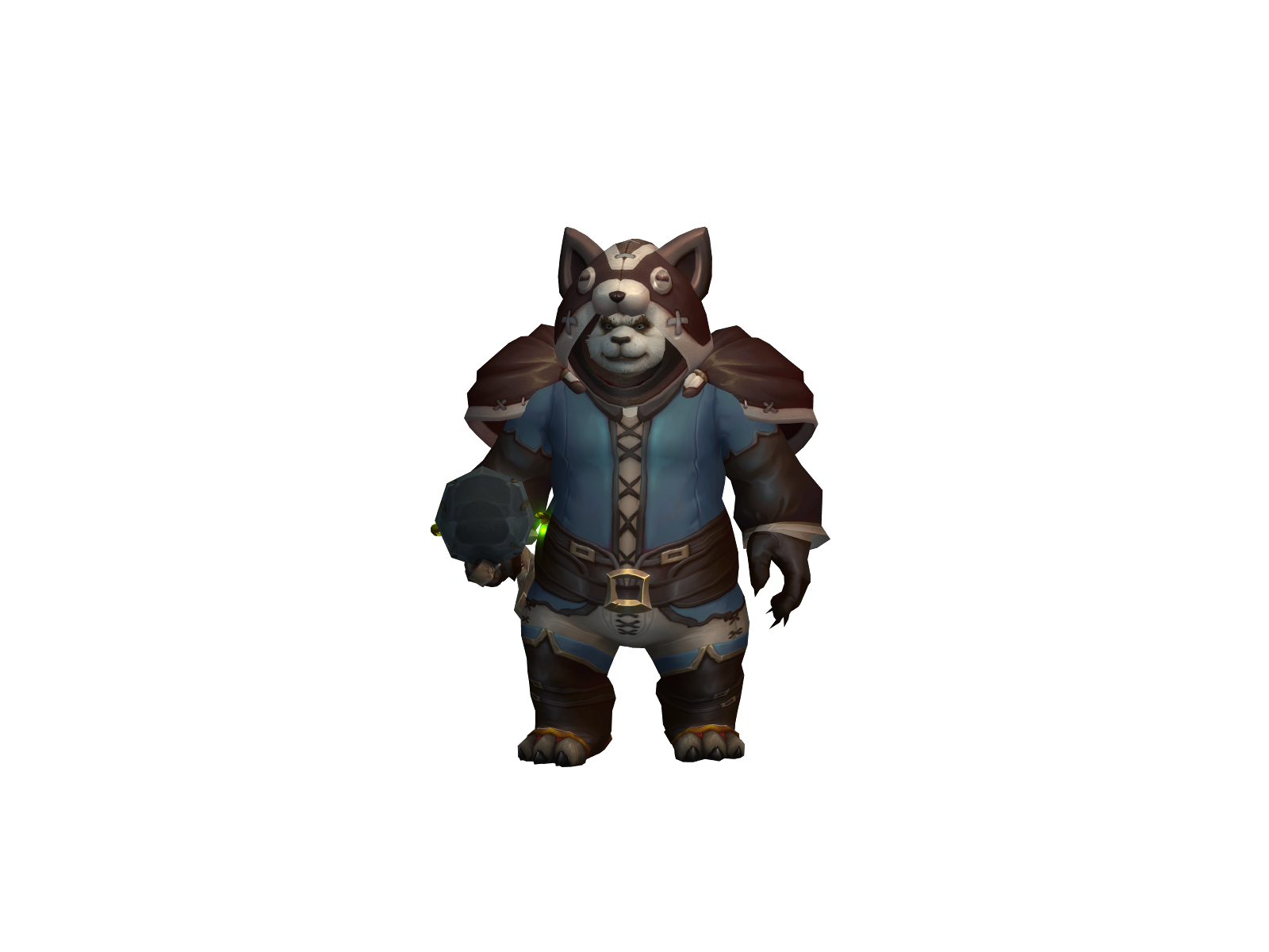 Pandamonk 3D character render