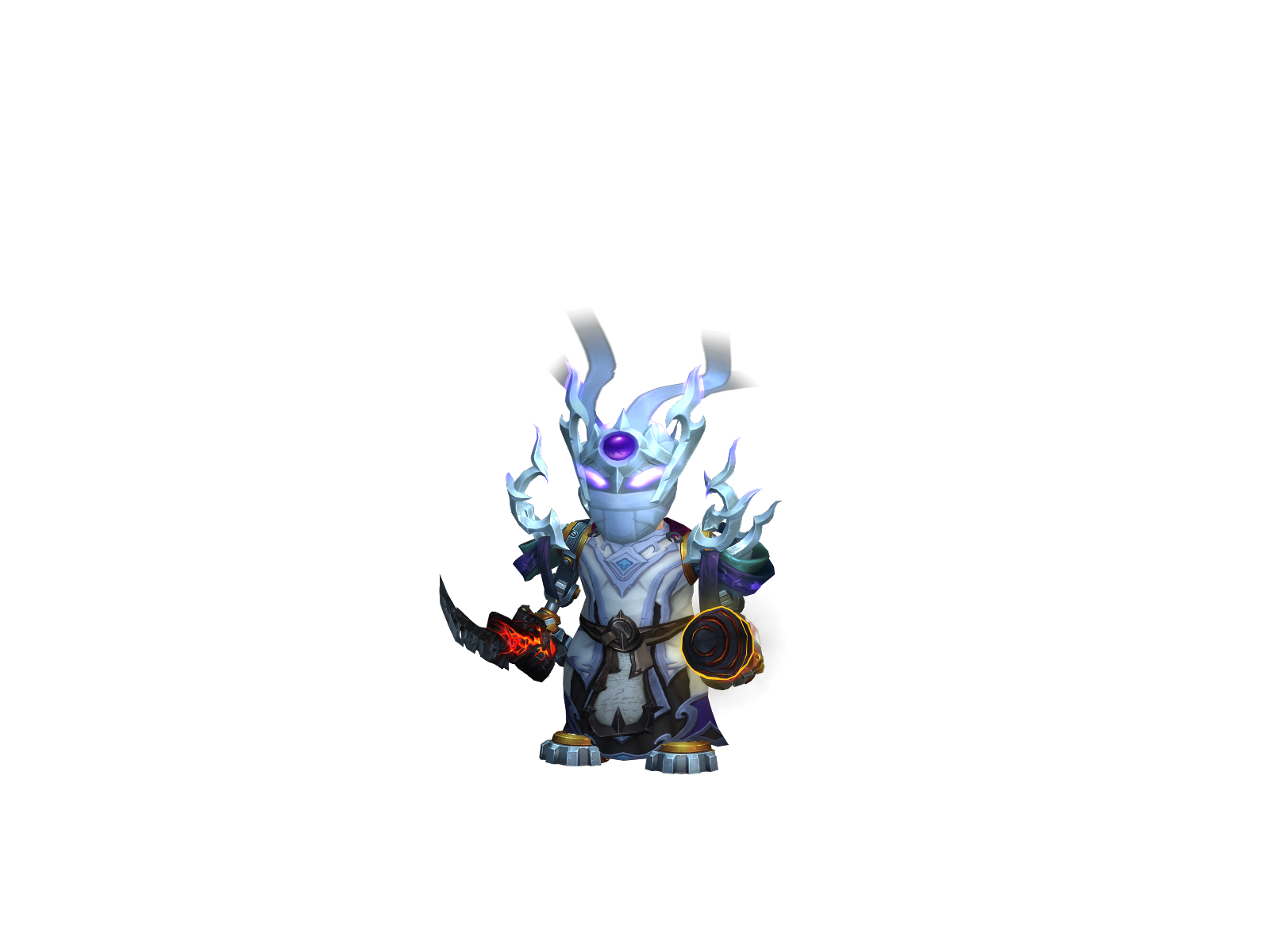 Mageraged 3D character render