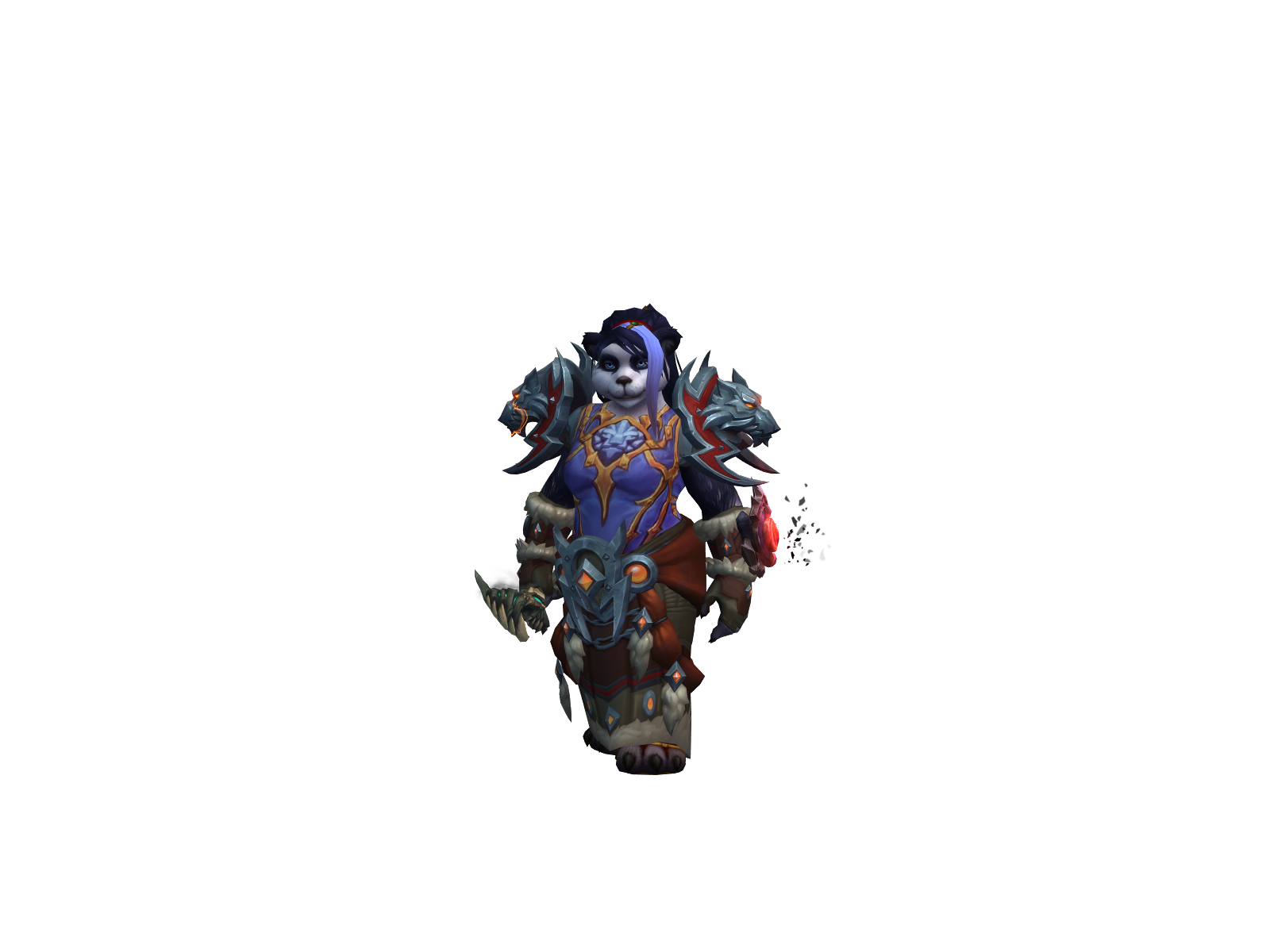 Violet 3D character render