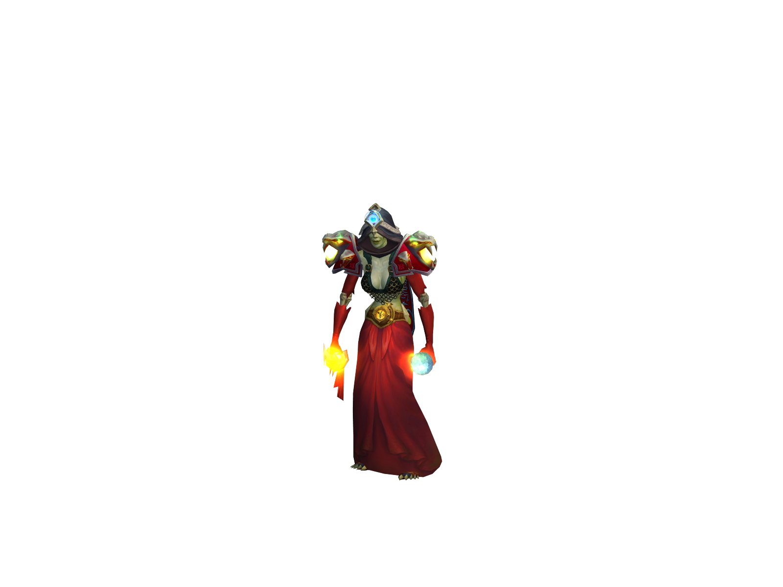 Powders 3D character render