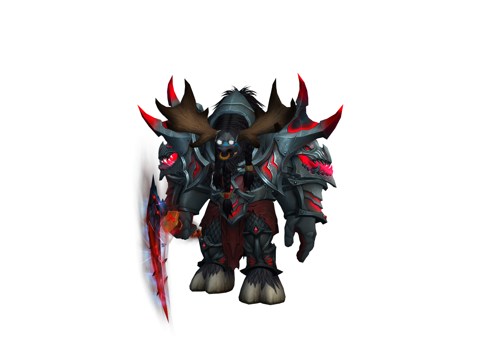Balding 3D character render