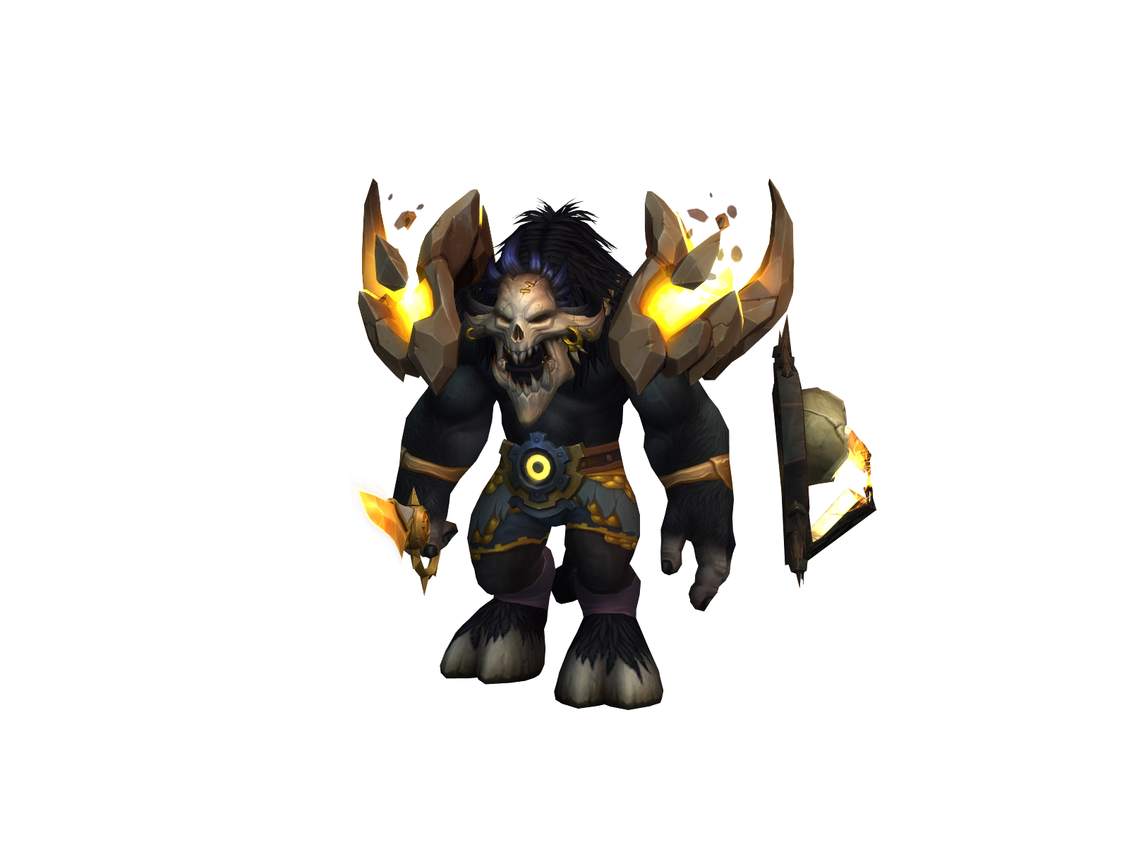 Glitchshock 3D character render