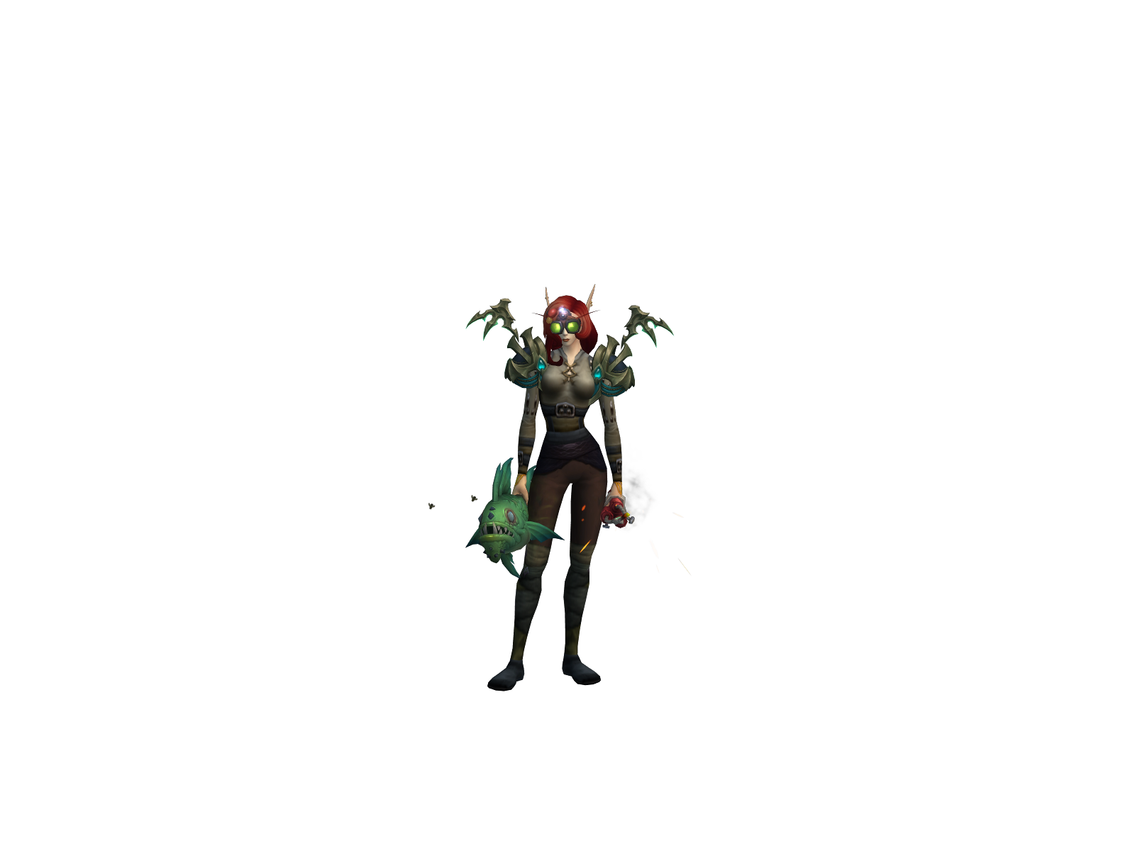 Rosered 3D character render