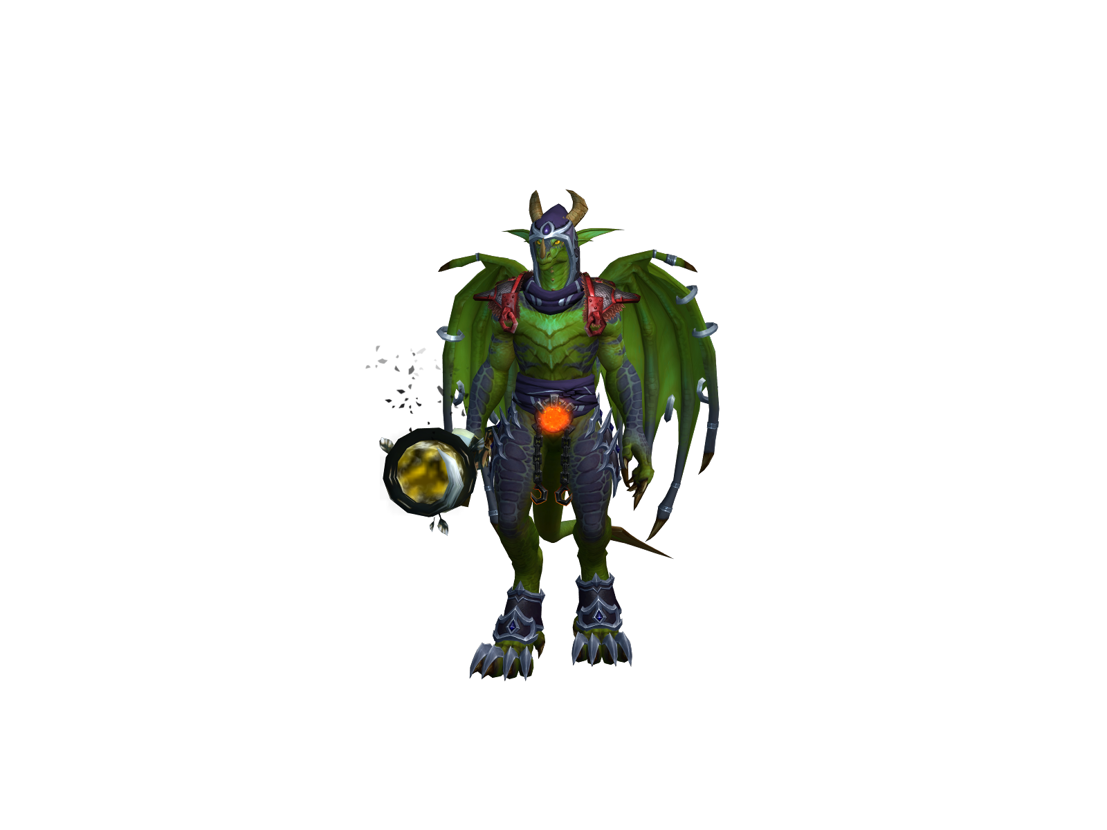 Lizardik 3D character render
