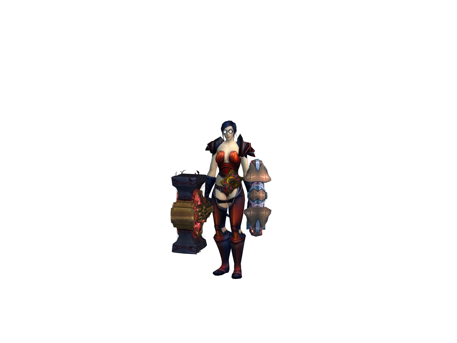 Crashout 3D character render