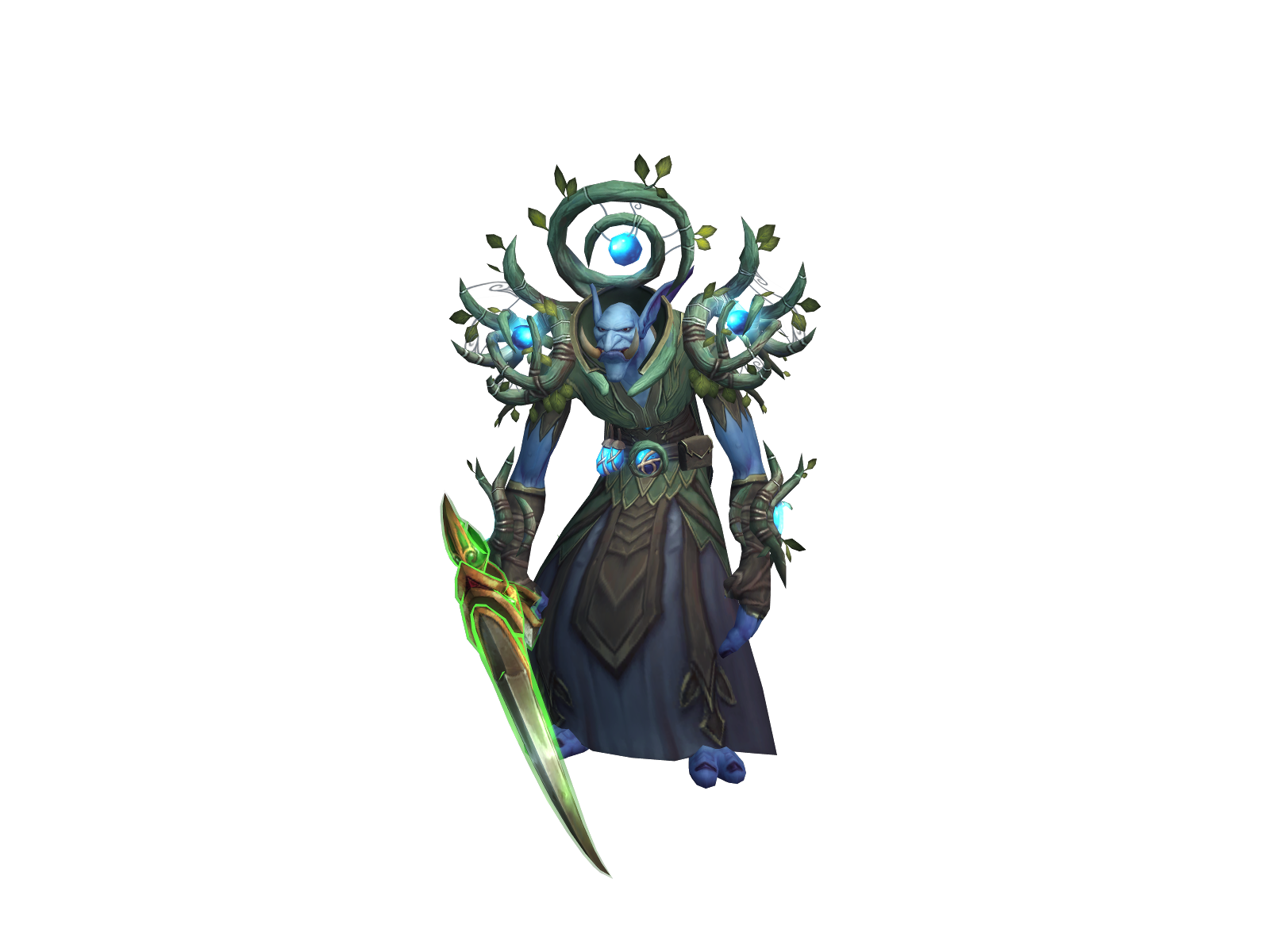 Shifted 3D character render