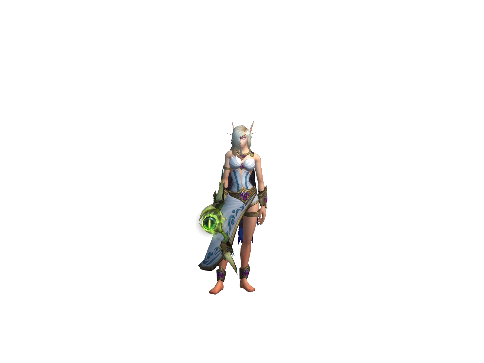 Selunia 3D character render