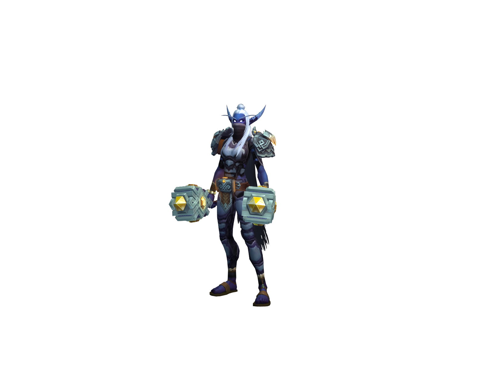 Violett 3D character render