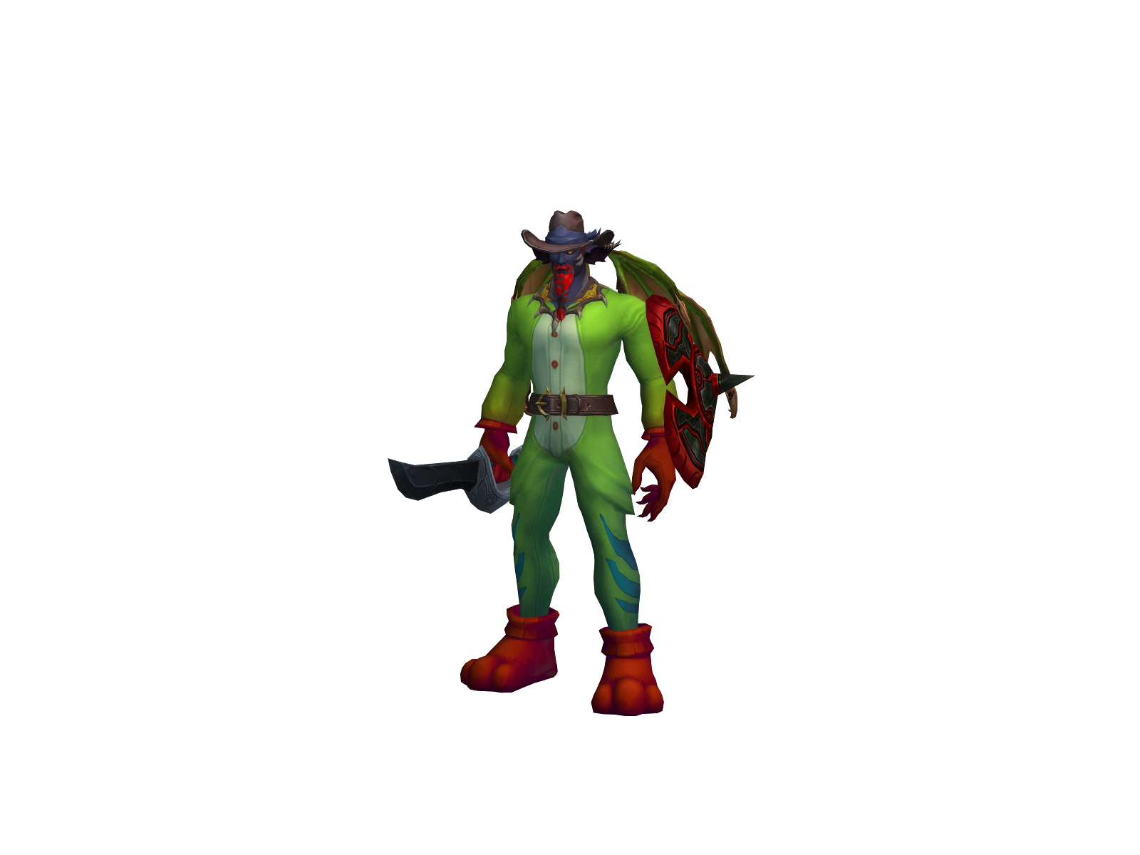 Terrick 3D character render