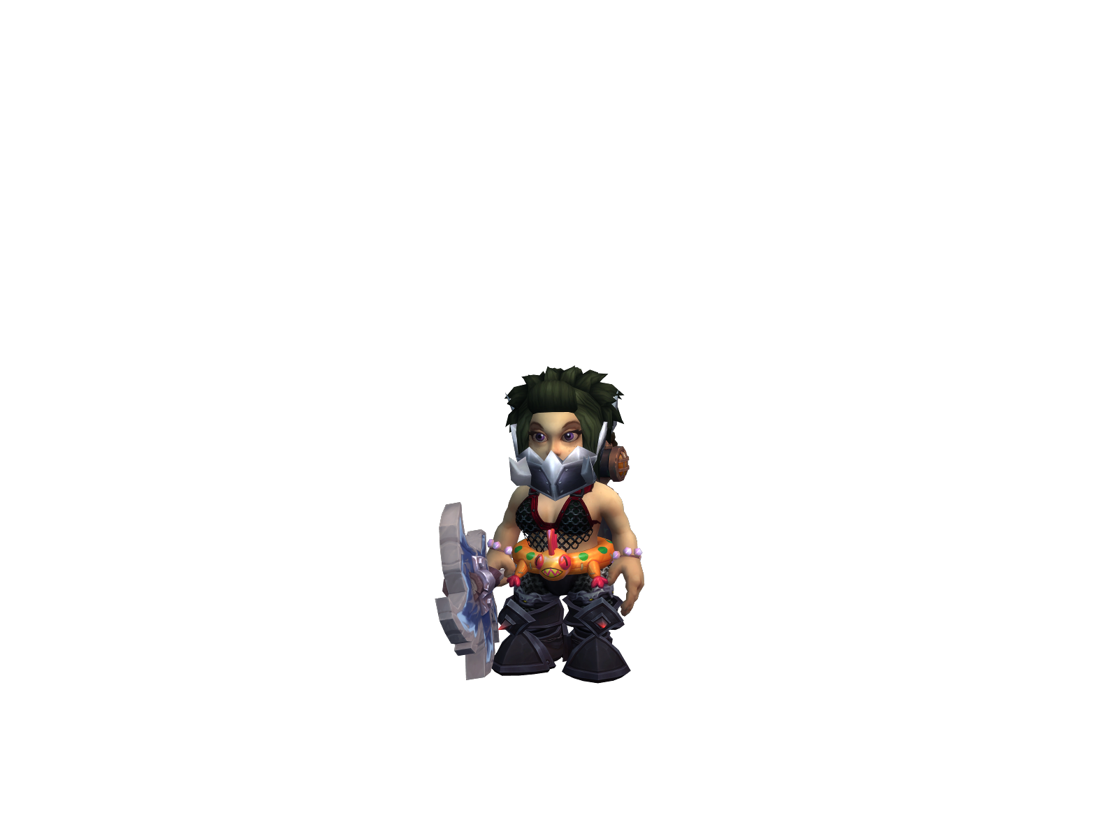 Imu 3D character render