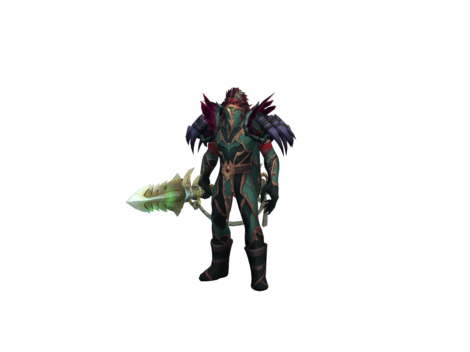 Vulkryn 3D character render