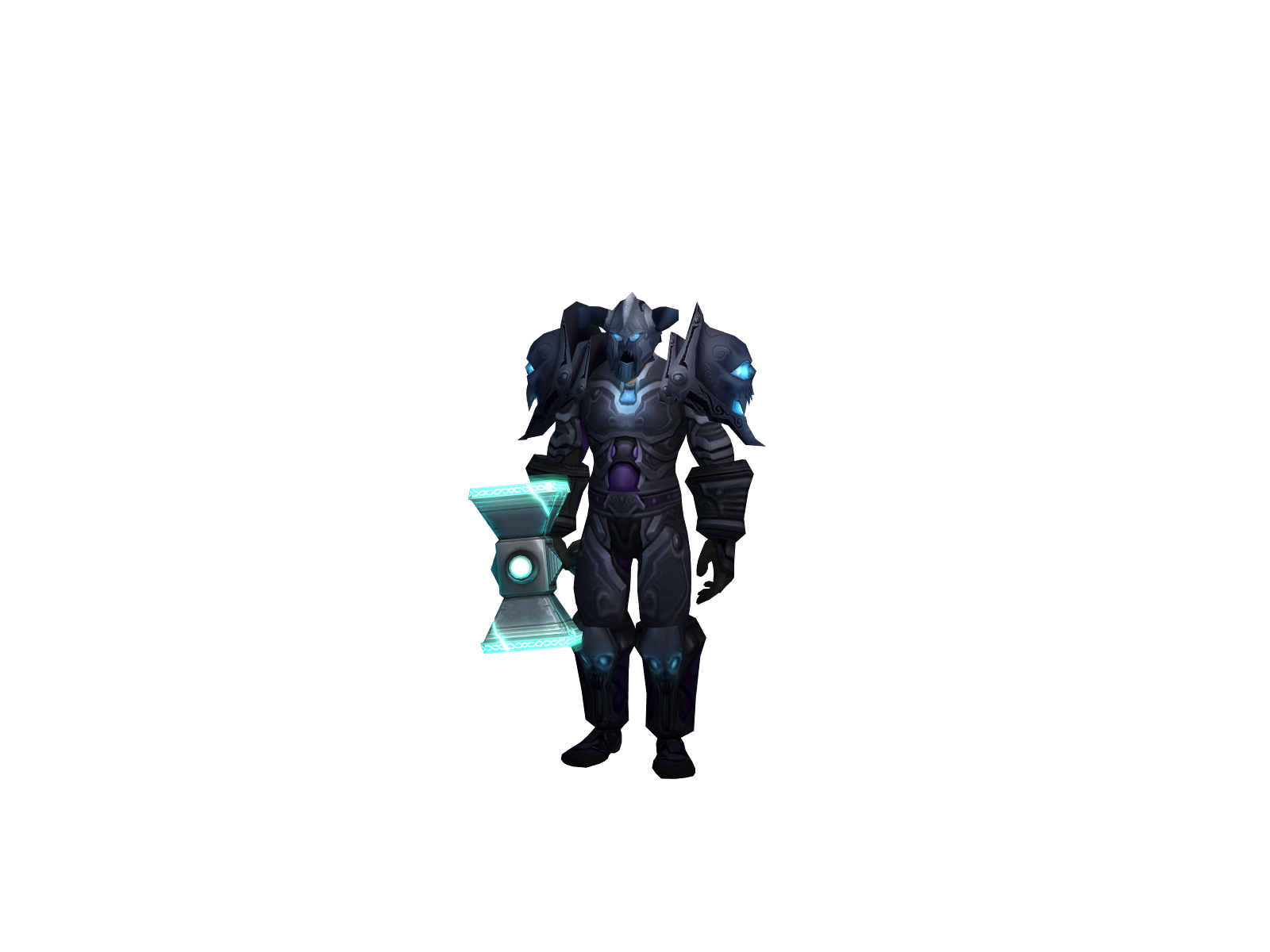 Protein 3D character render