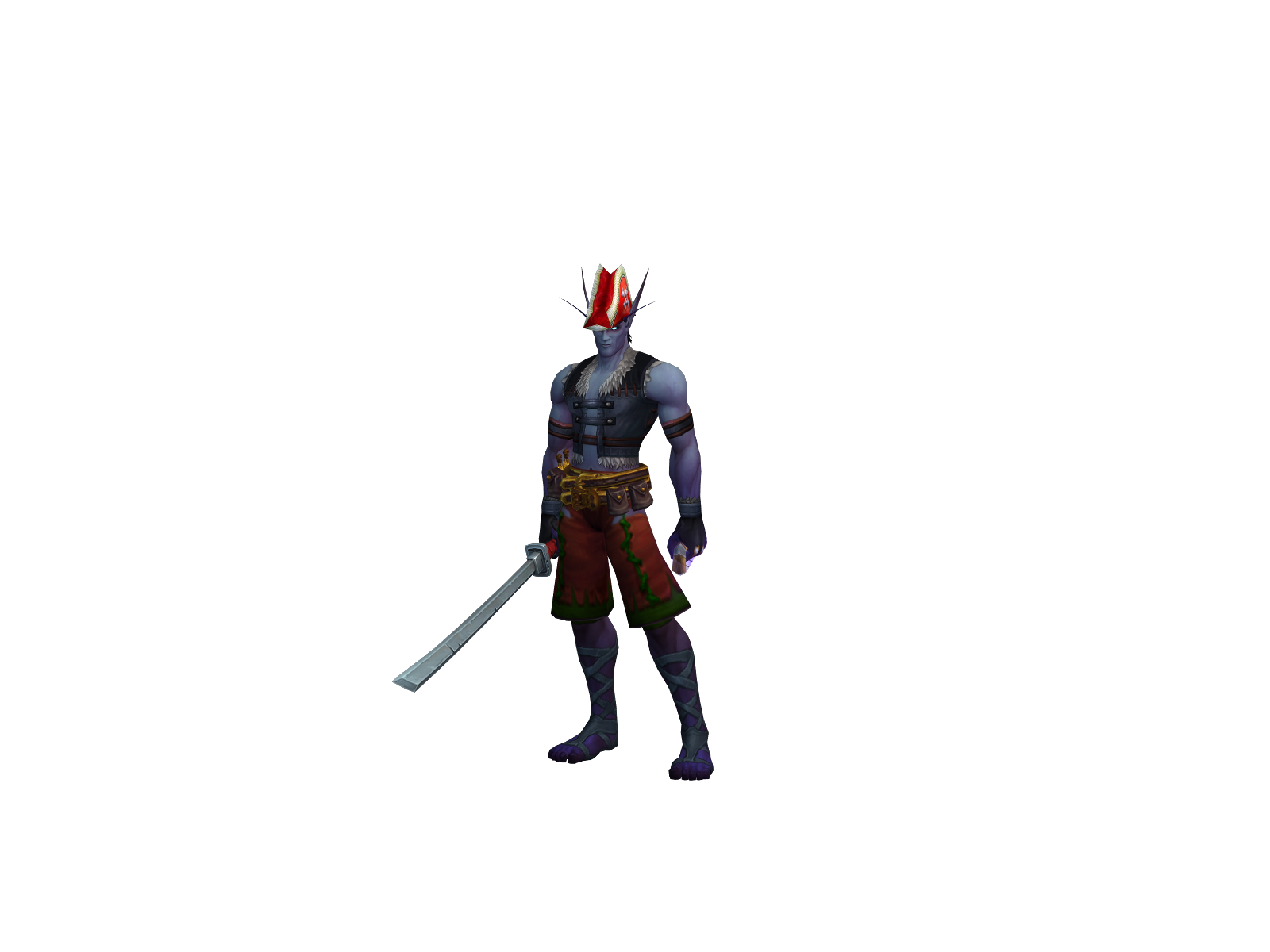 Starved 3D character render