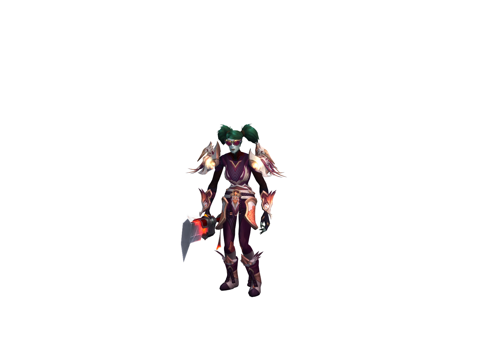 Ravfour 3D character render