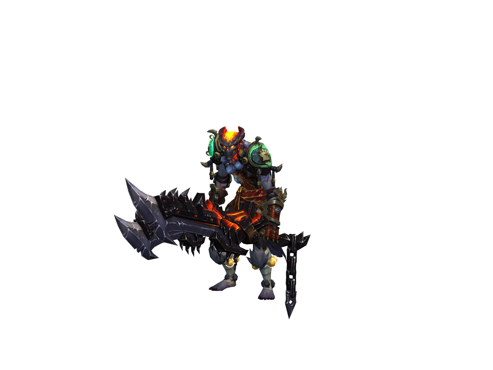 Doomfistt 3D character render