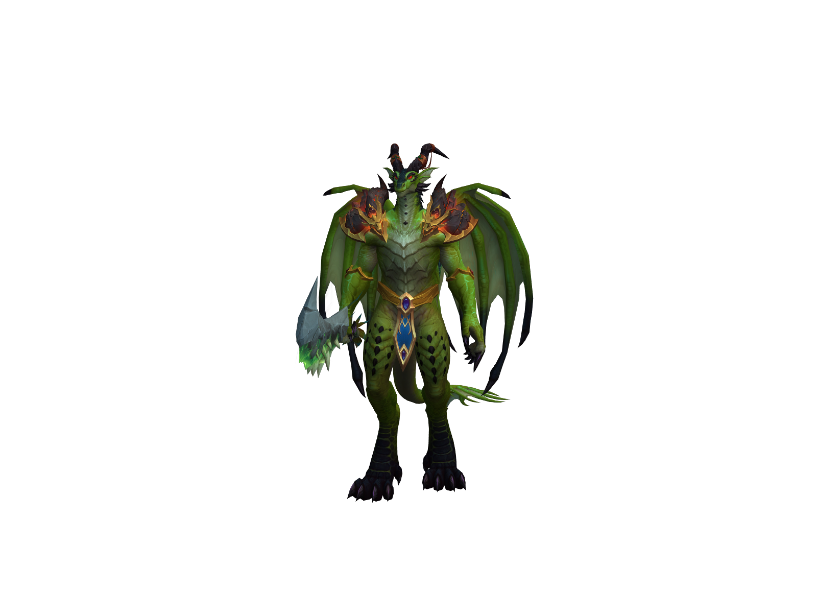 Shenrón 3D character render