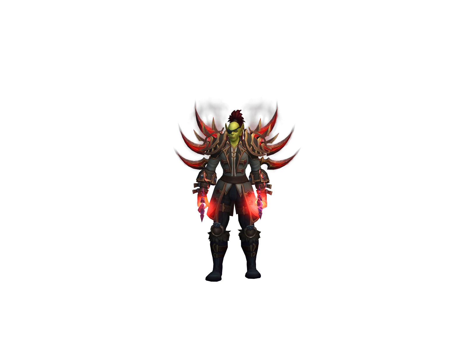 Drooping 3D character render