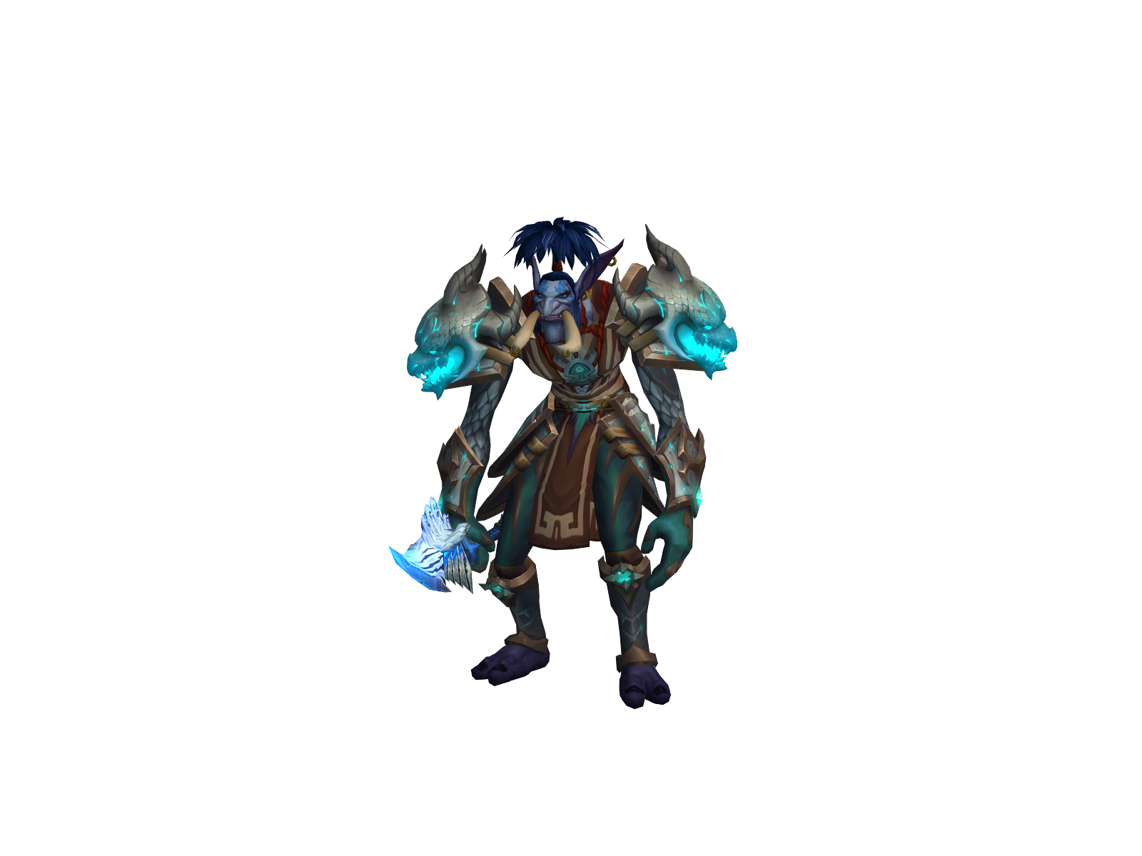 Zangbeto 3D character render