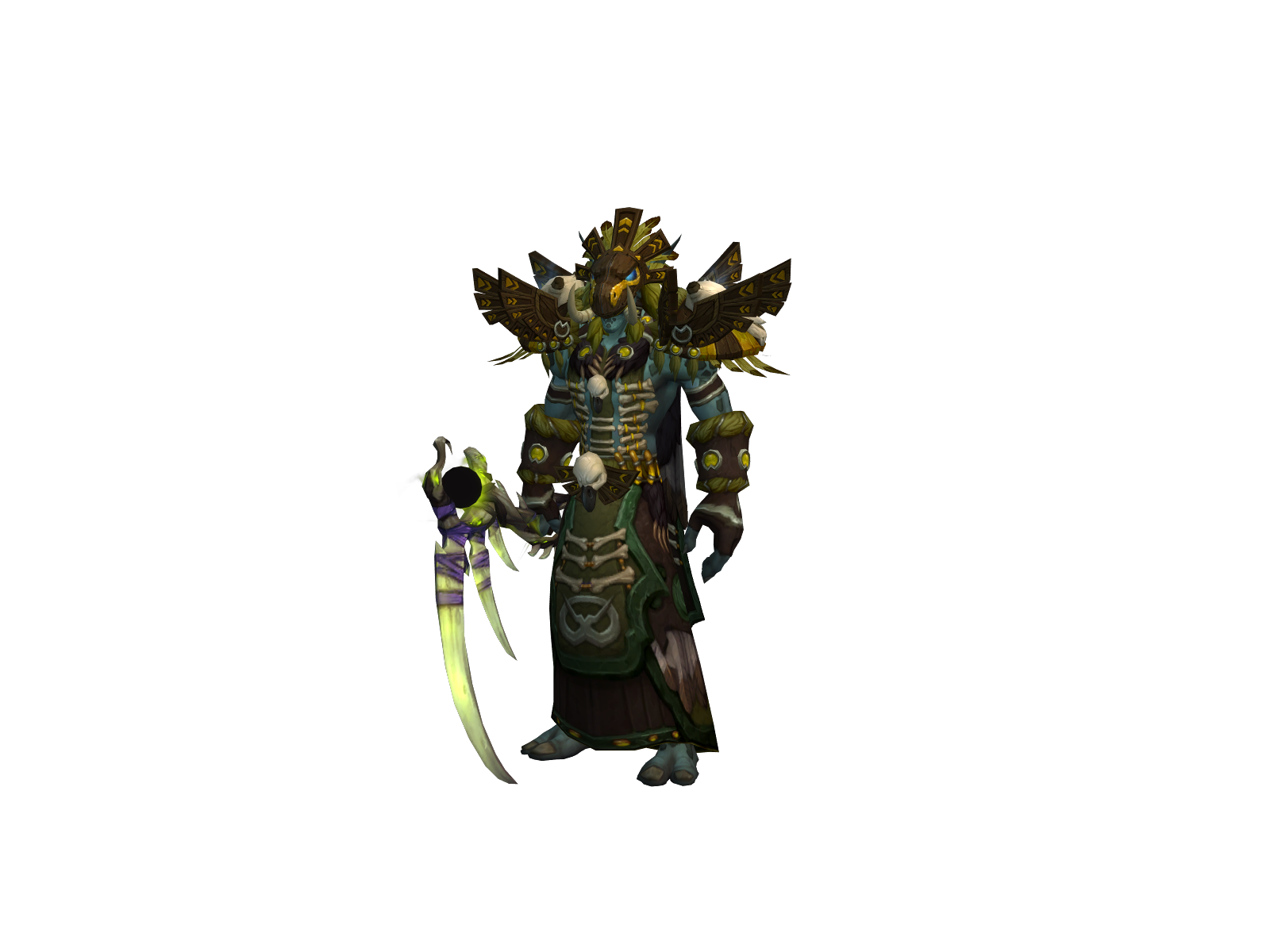 Azulen 3D character render