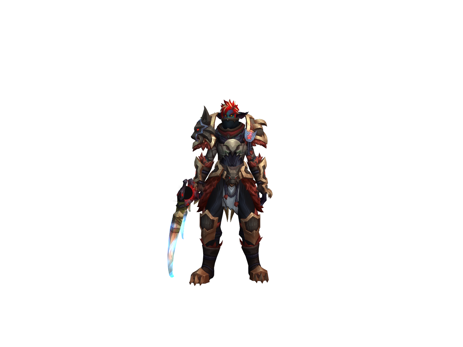 Touzan 3D character render