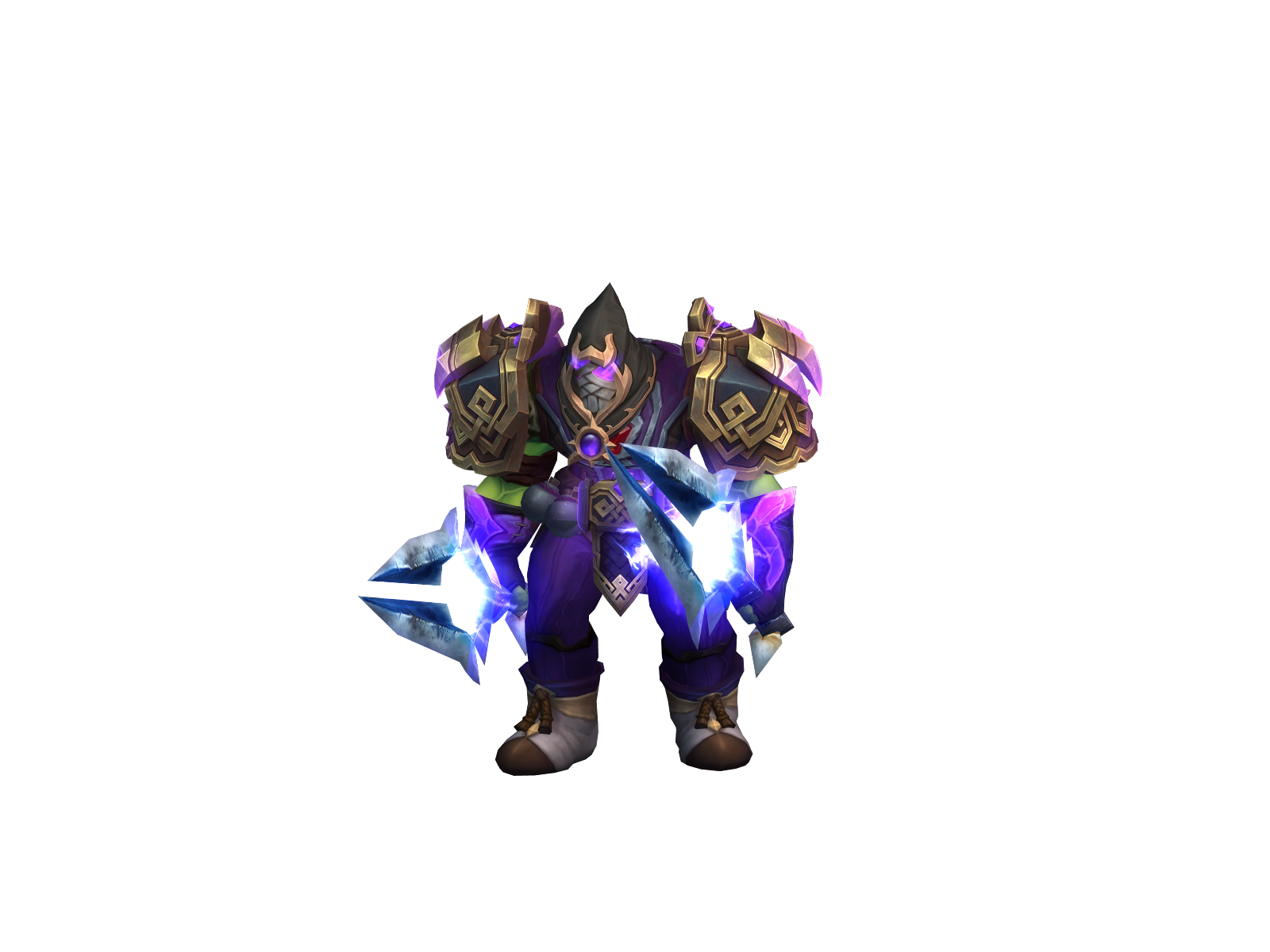 Pogress 3D character render