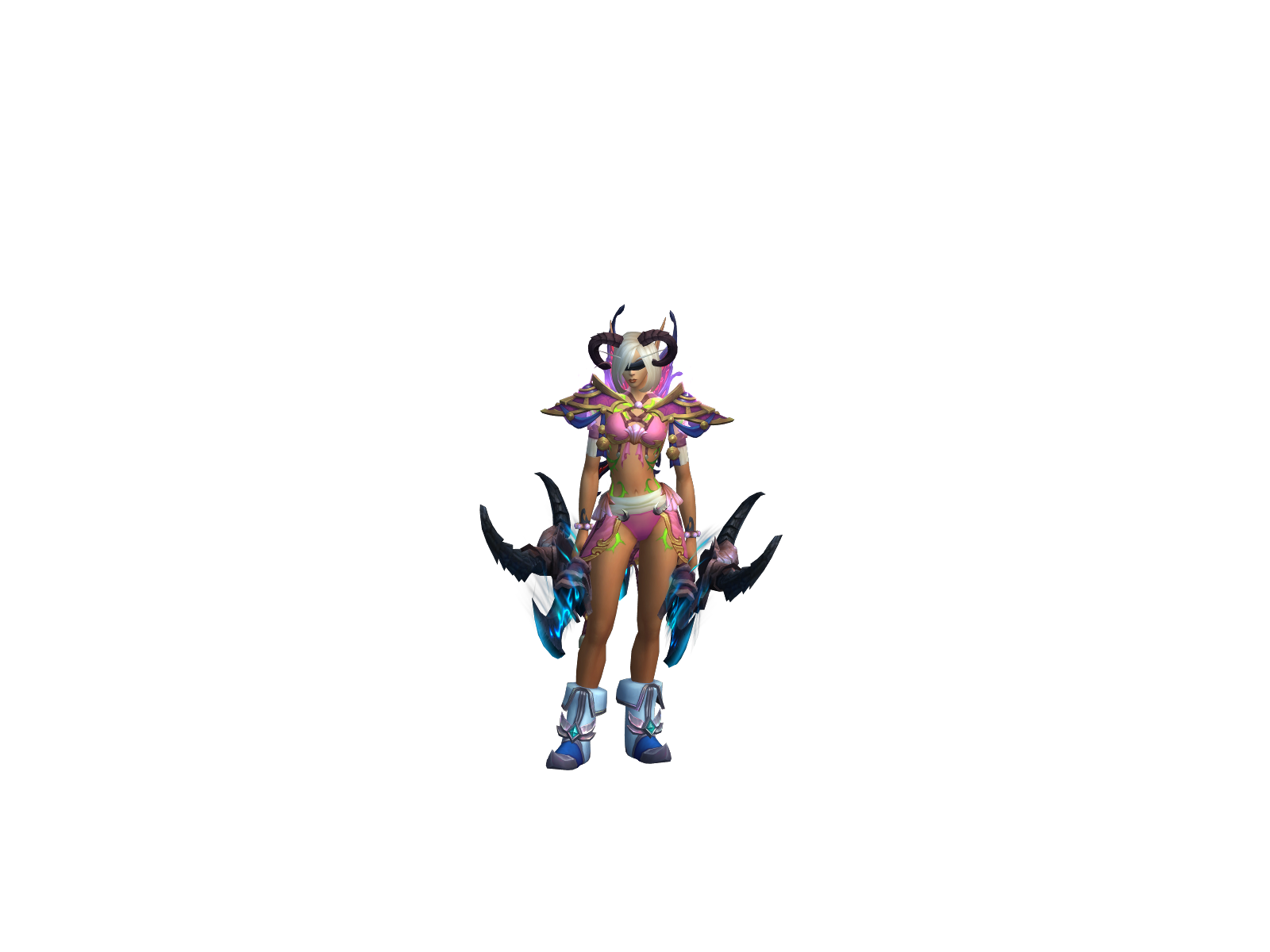 Prettynails 3D character render